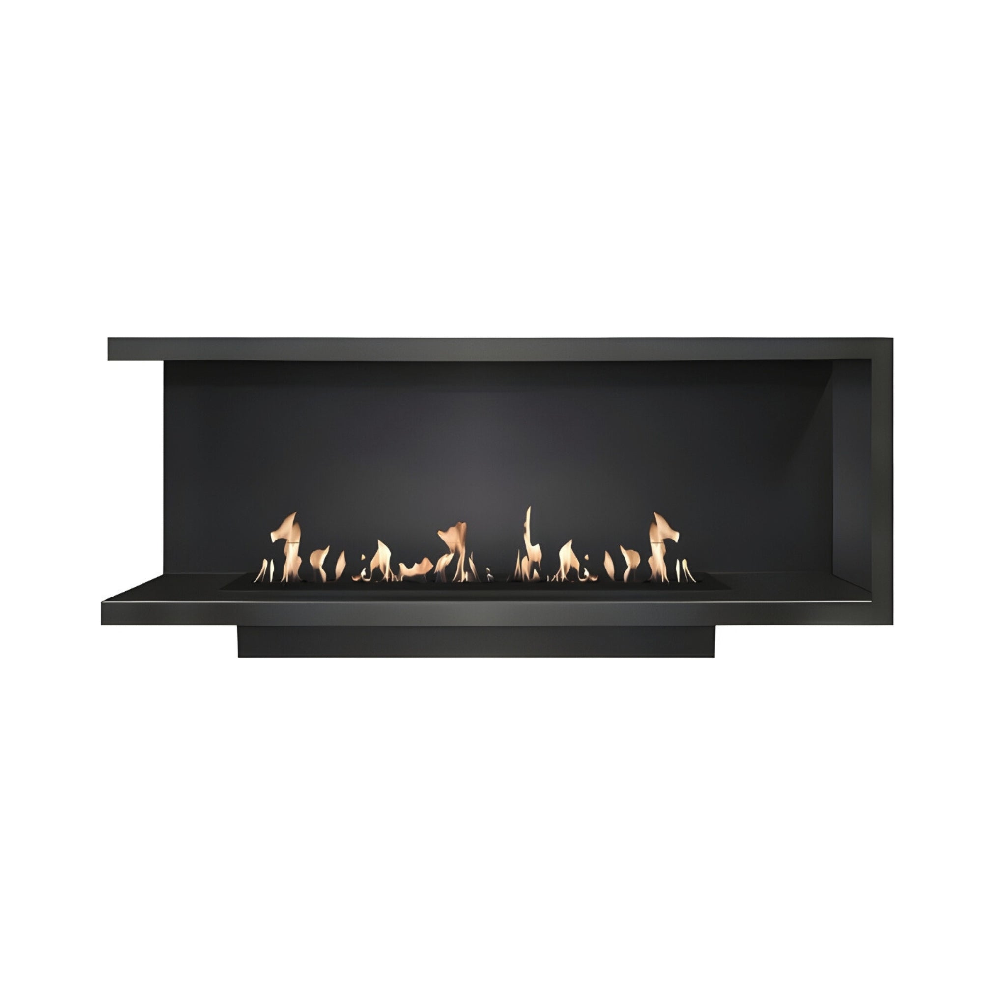 Base Left Built-in Corner Fireplace 160 cm