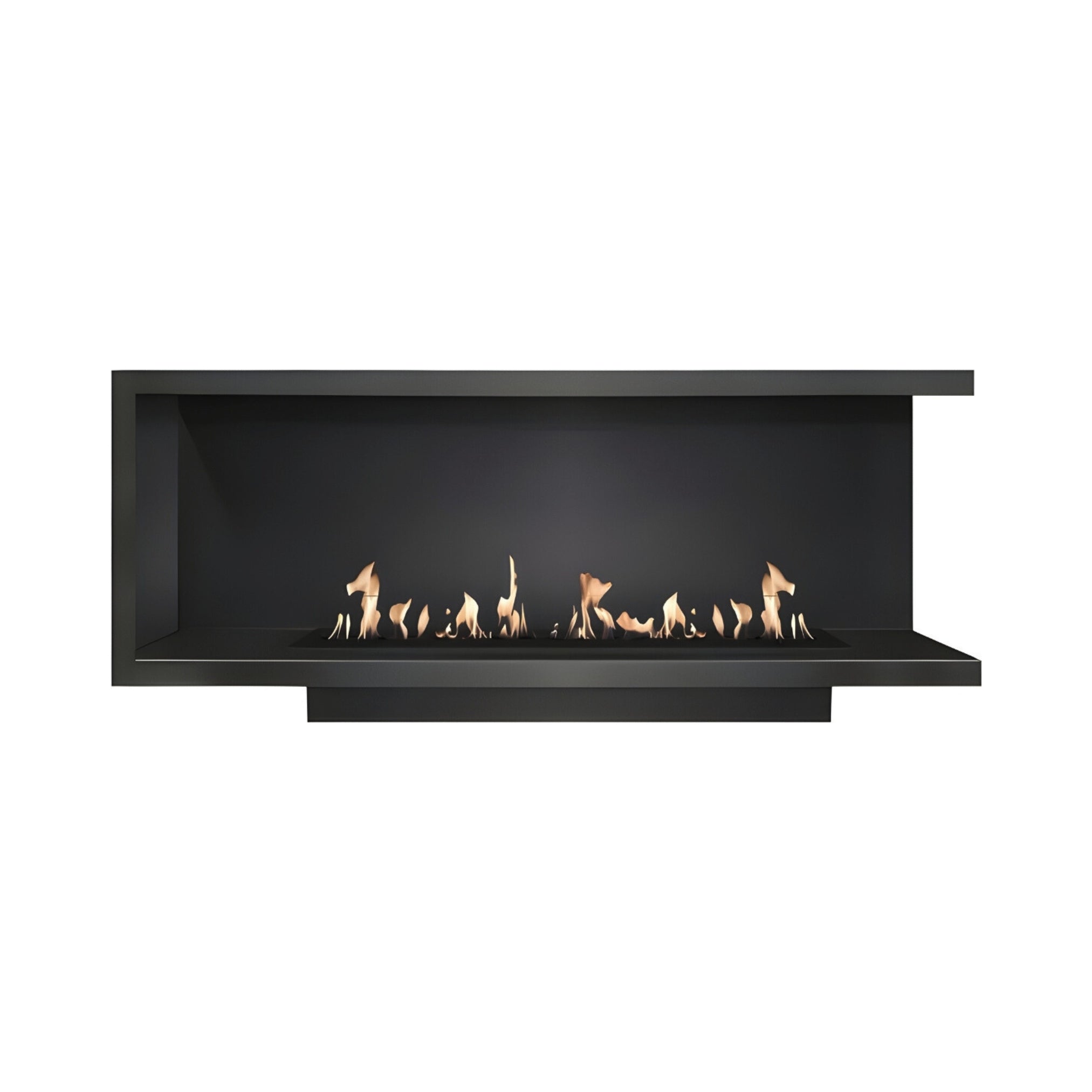 Base Right Built-in Corner Fireplace 160 cm