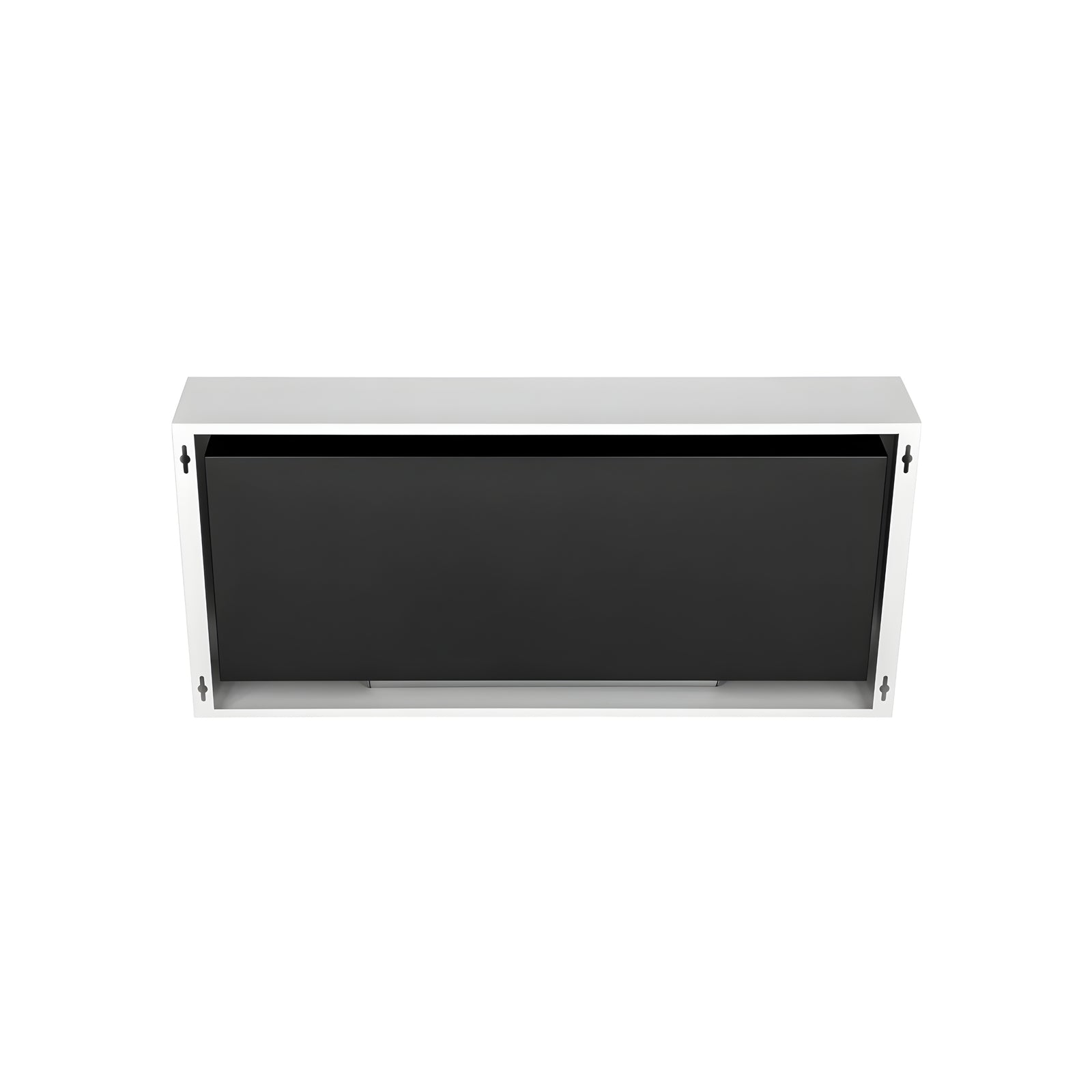 Bio Ethanol Wall Mounting Fireplace White 90 cm