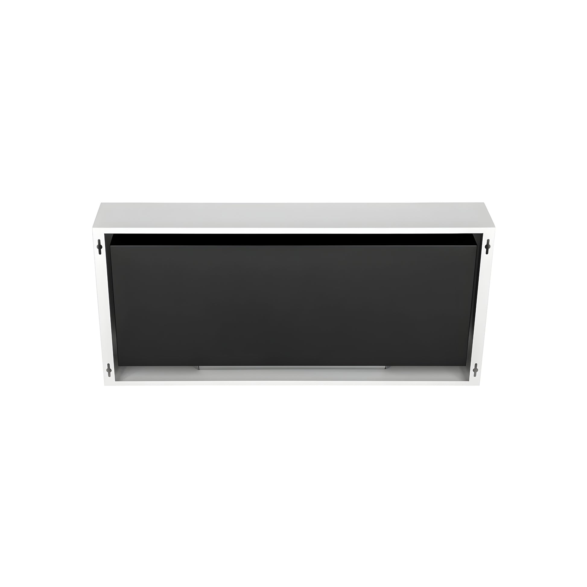 Bio Ethanol Wall Mounting Fireplace White 90 cm