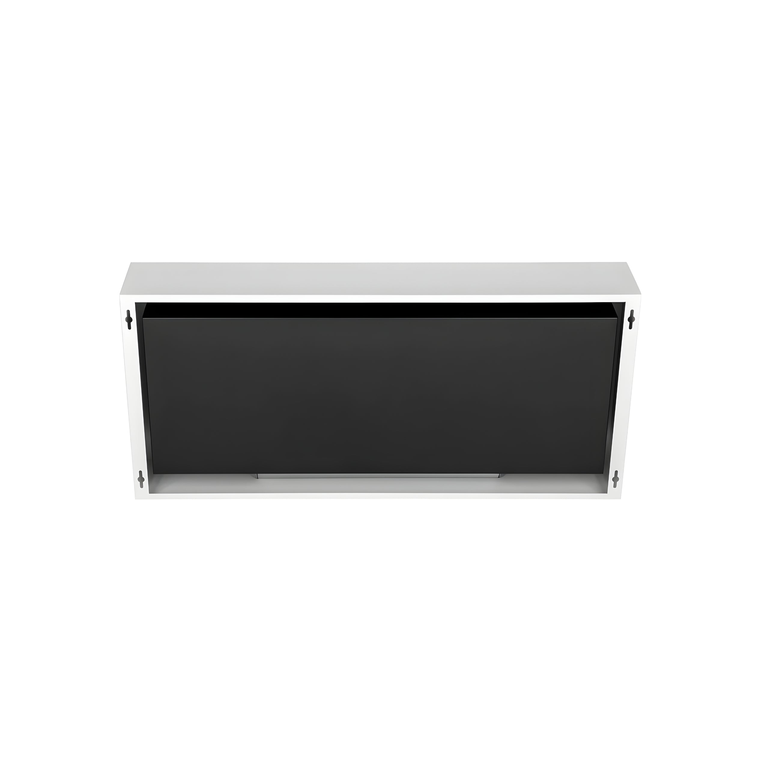 Bio Ethanol Wall Fireplace White Box 90 cm