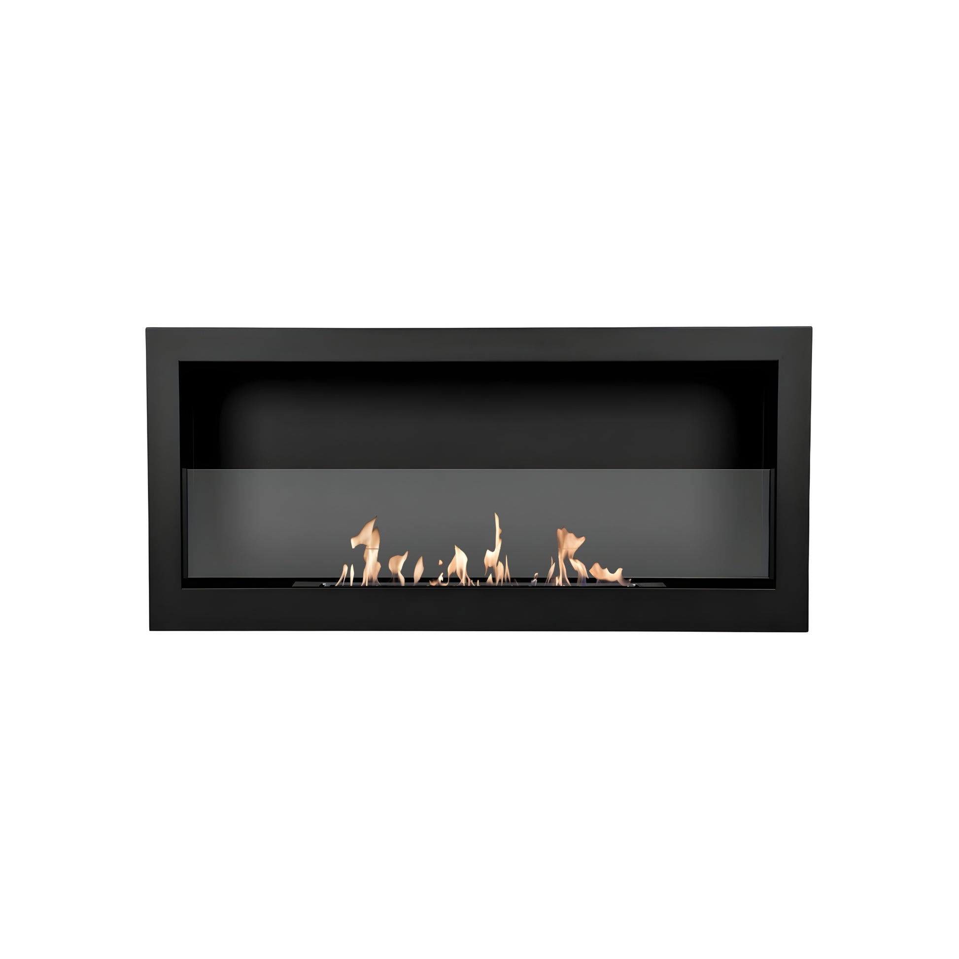 Bio Ethanol Wall Mounting Fireplace Black 90 cm