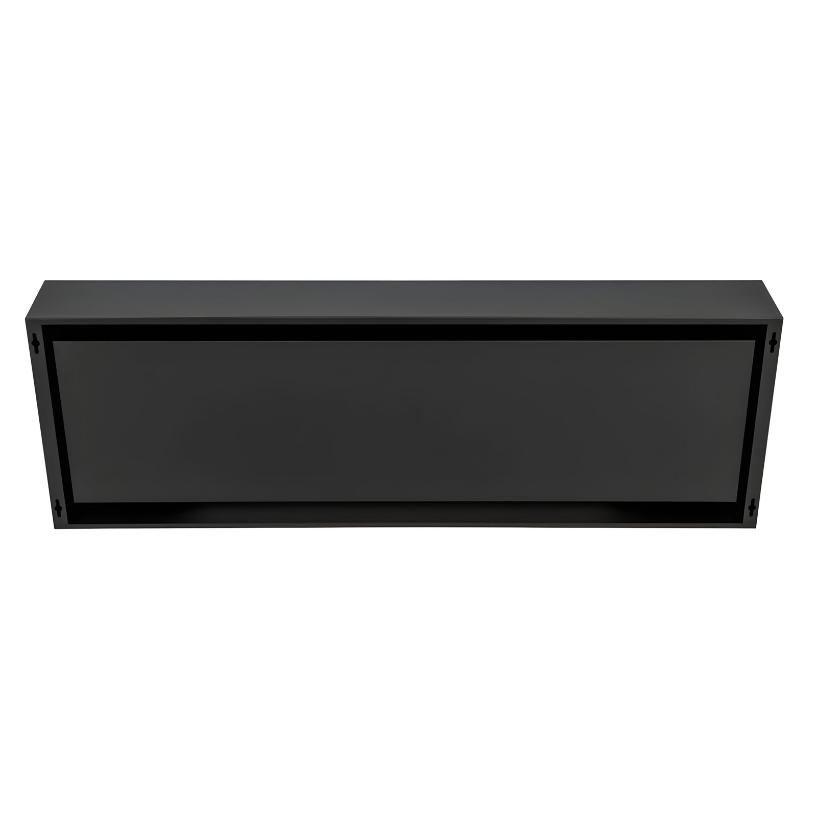 Bio Ethanol Wall Mounting Fireplace Black 120 cm