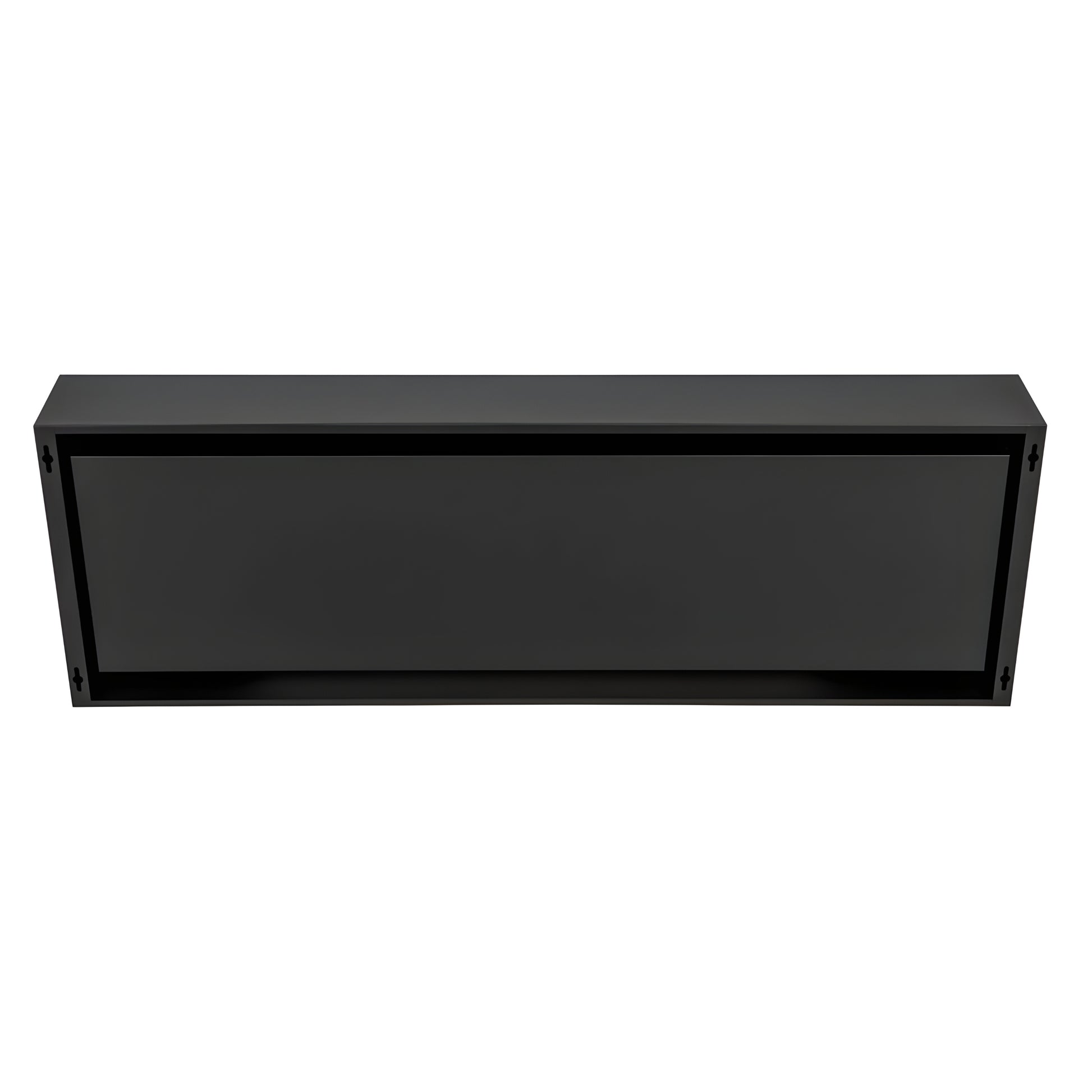 Bio Ethanol Wall Mounting Fireplace Black 120 cm
