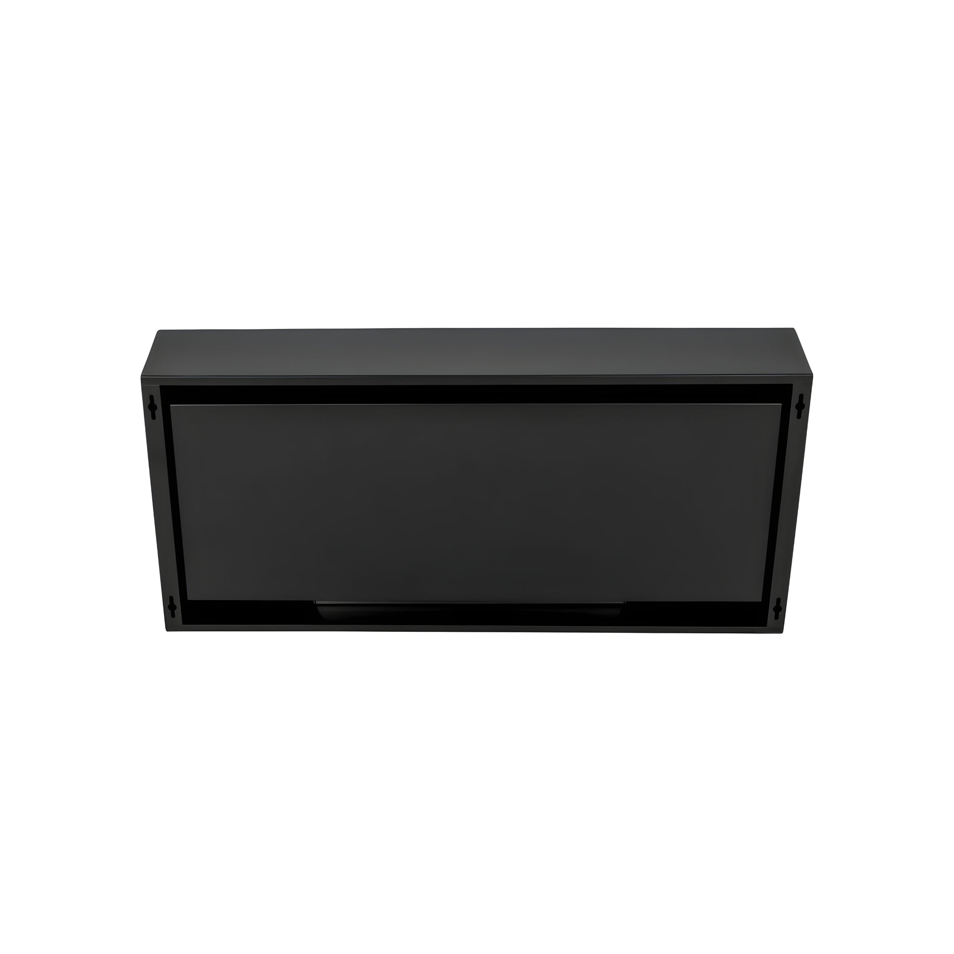 Bio Ethanol Wall Mounting Fireplace Black 90 cm