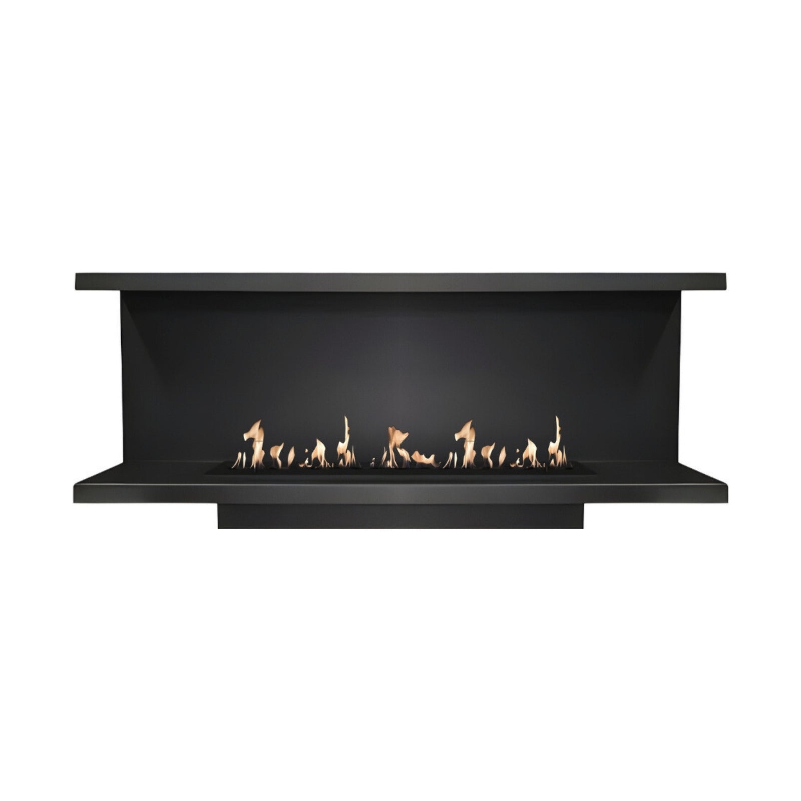 Made Three-sided built-in fireplace 180 cm