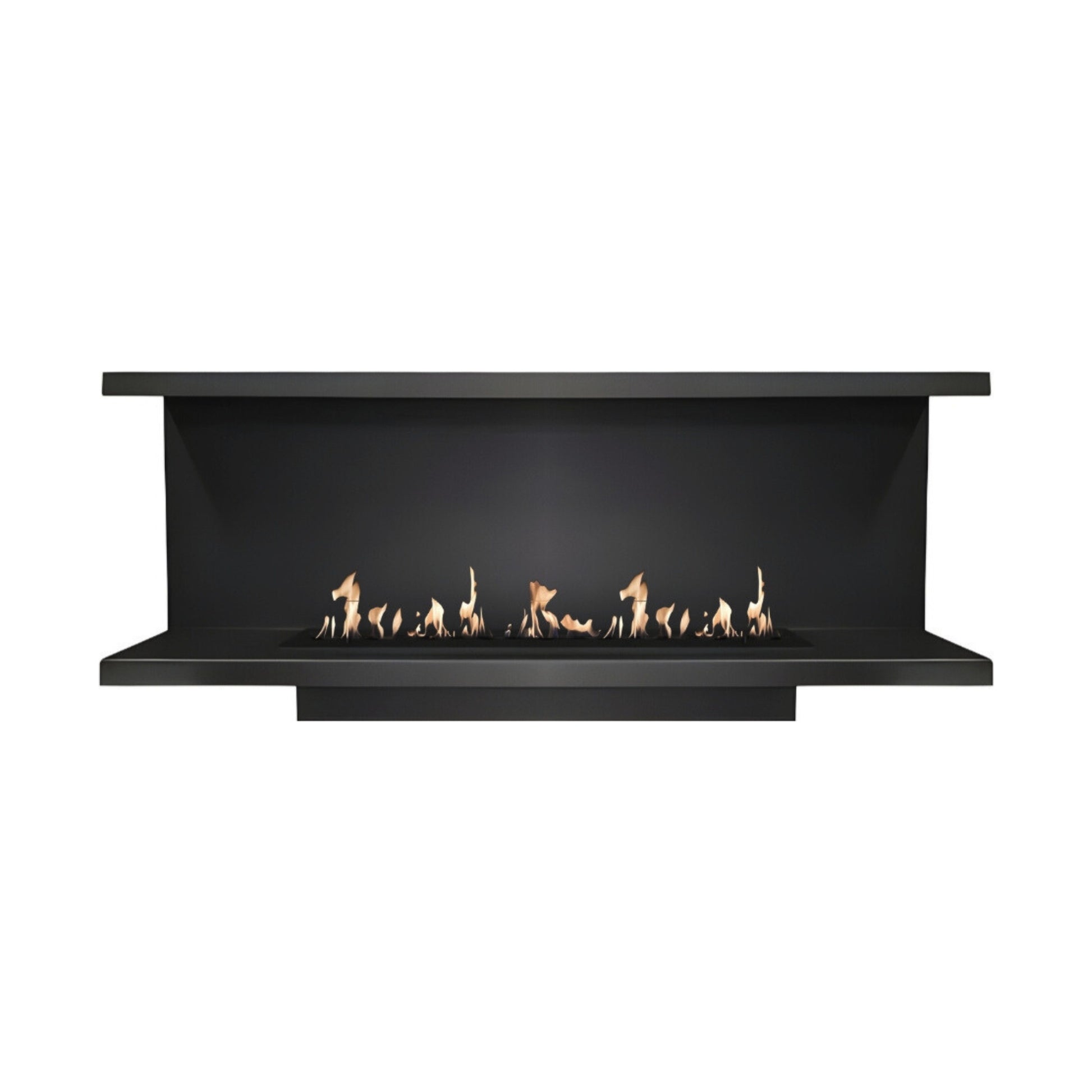Made Three-sided built-in fireplace 180 cm