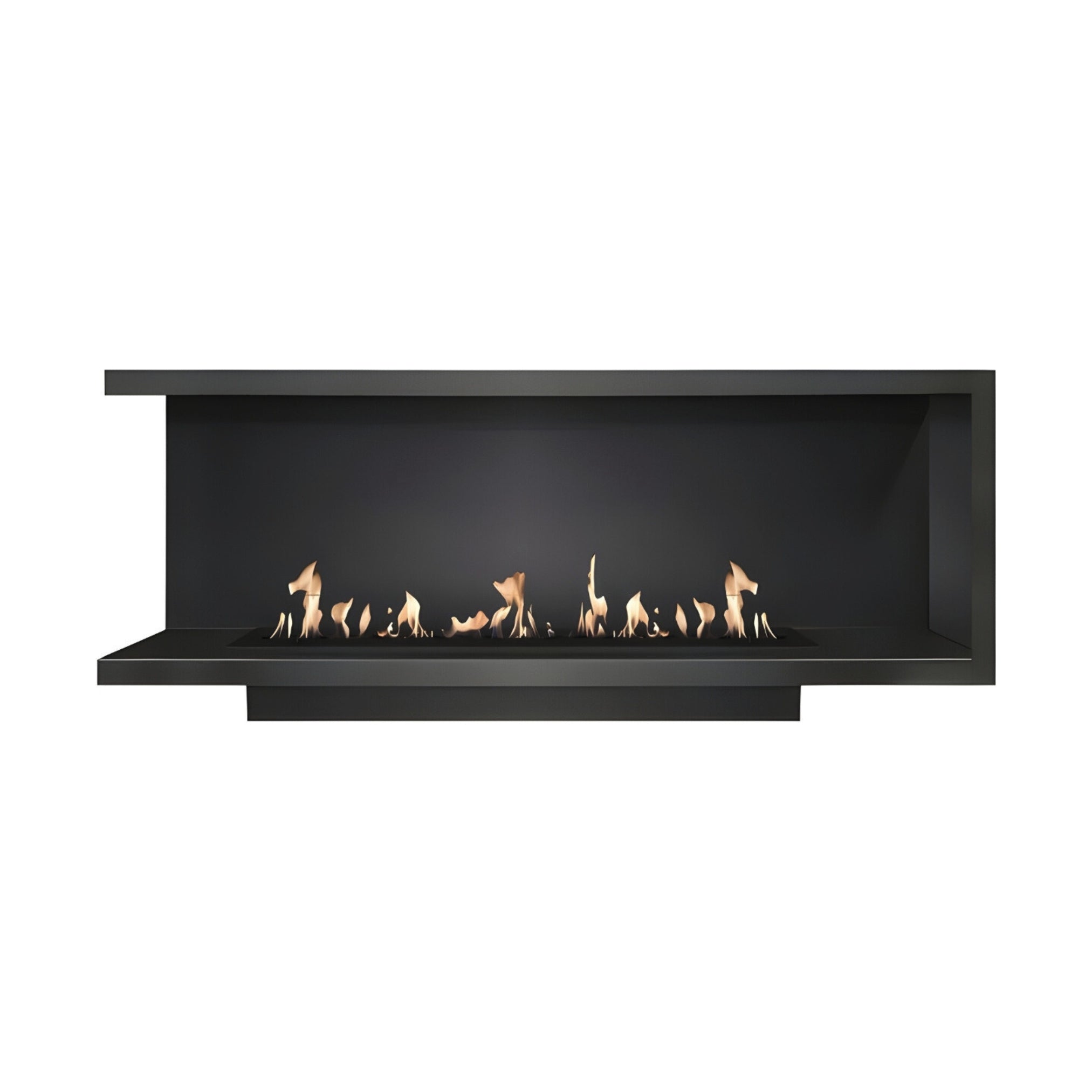 Base Left Built-in Corner Fireplace 180 cm