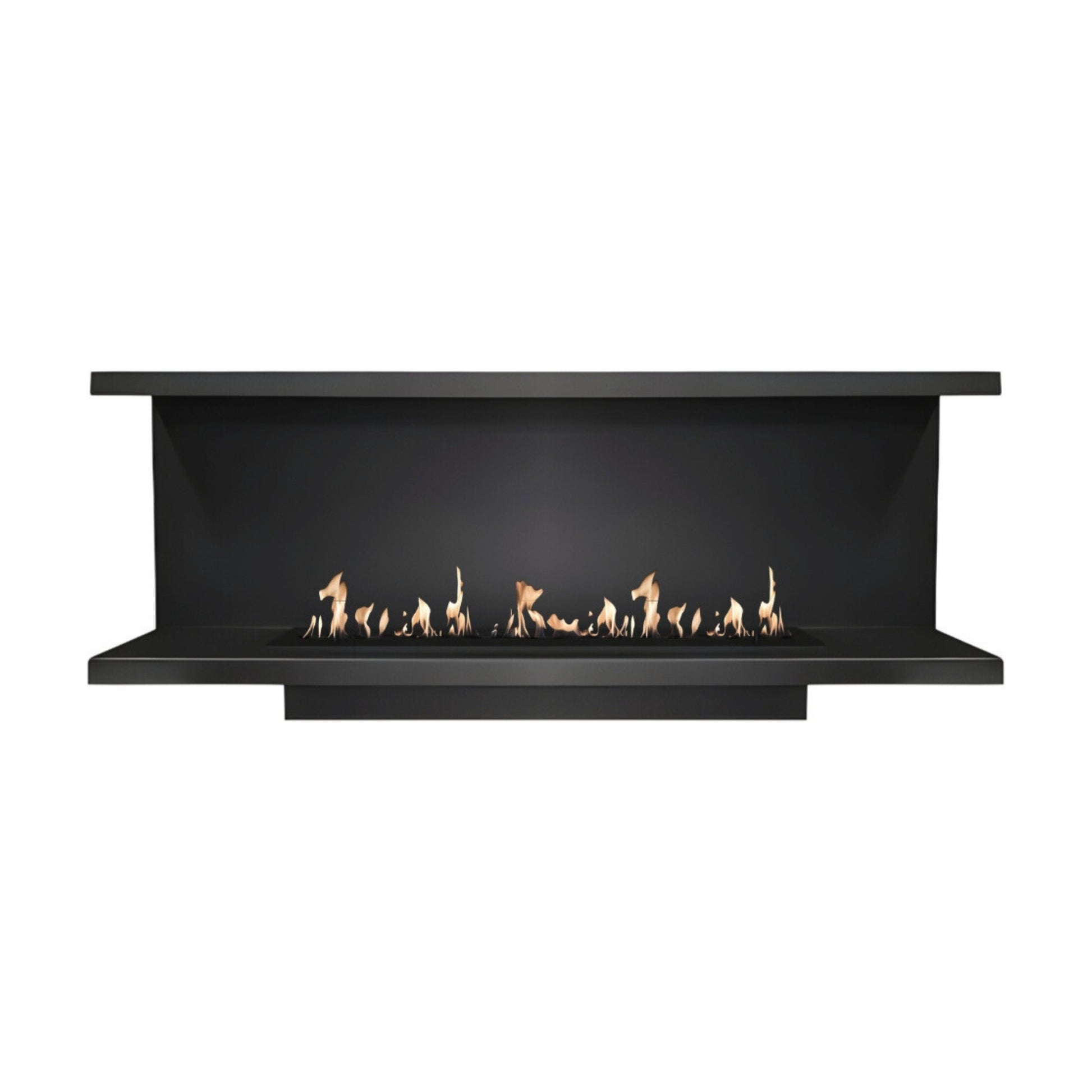 Made Three-sided built-in fireplace 190 cm