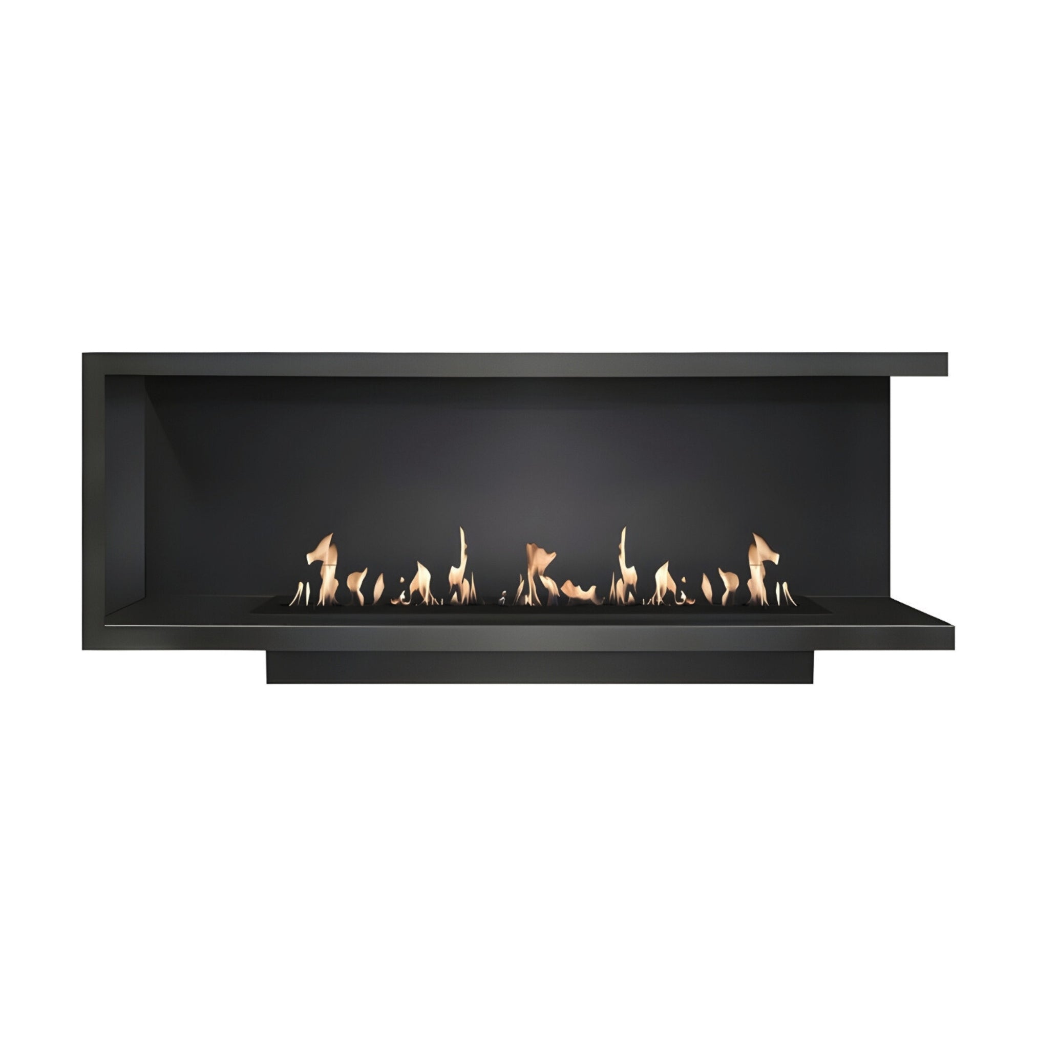 Base Right Built-in Corner Fireplace 190 cm