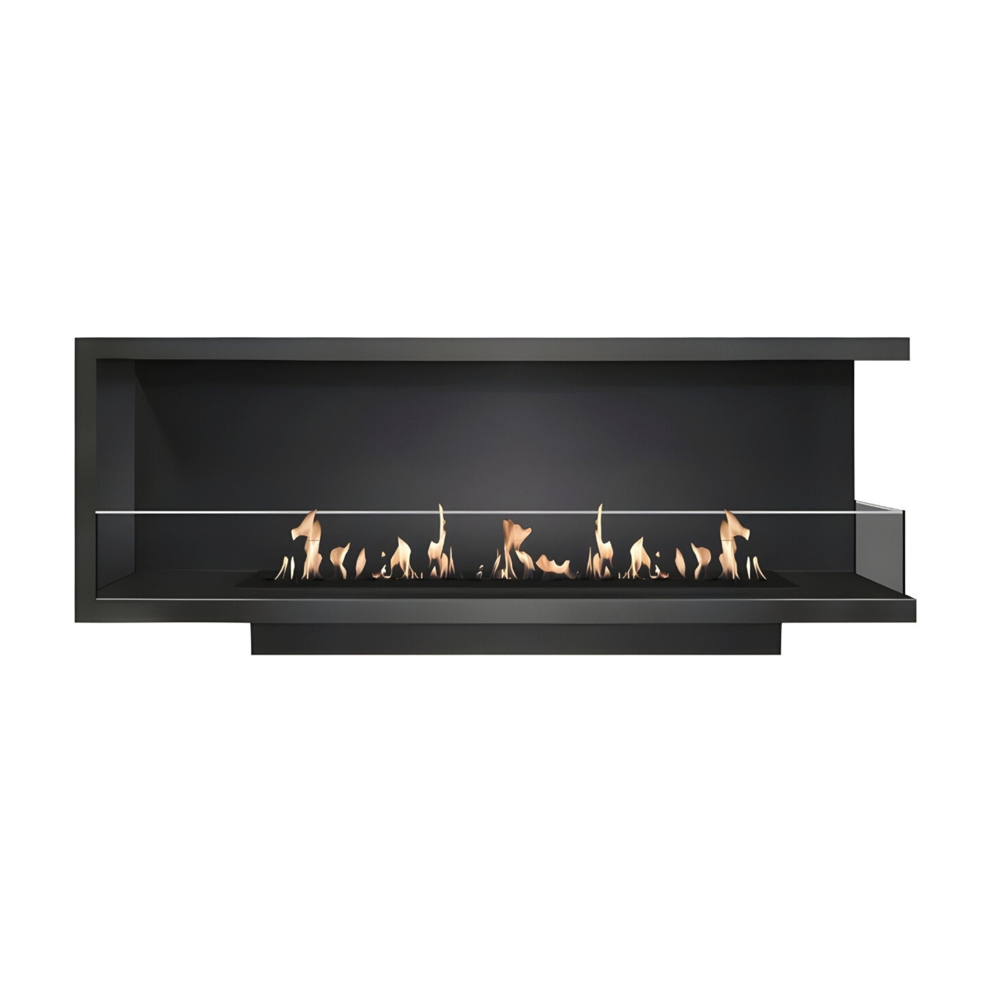 Base Right Built-in Corner Fireplace 190 cm