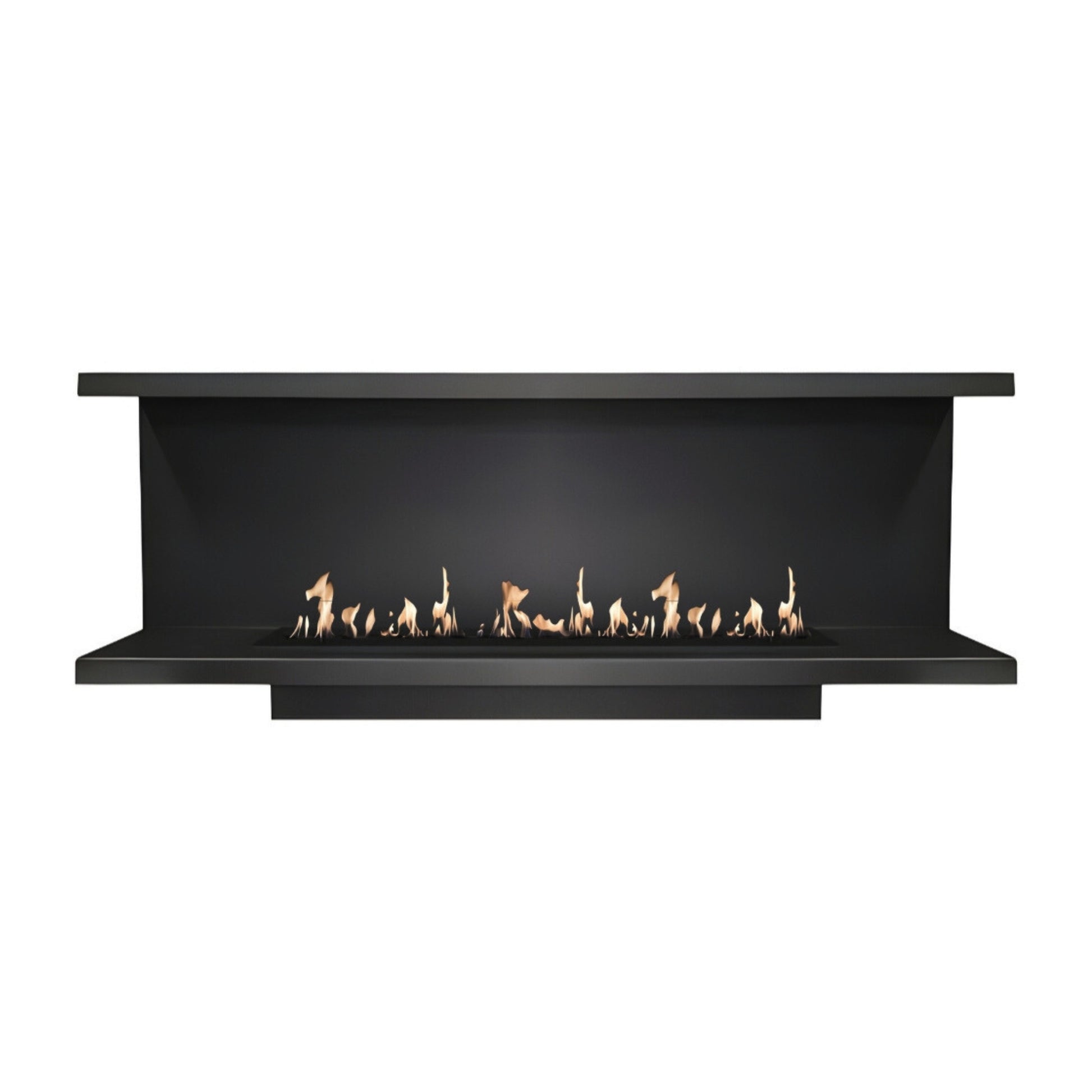 Made Three-sided built-in fireplace 200 cm