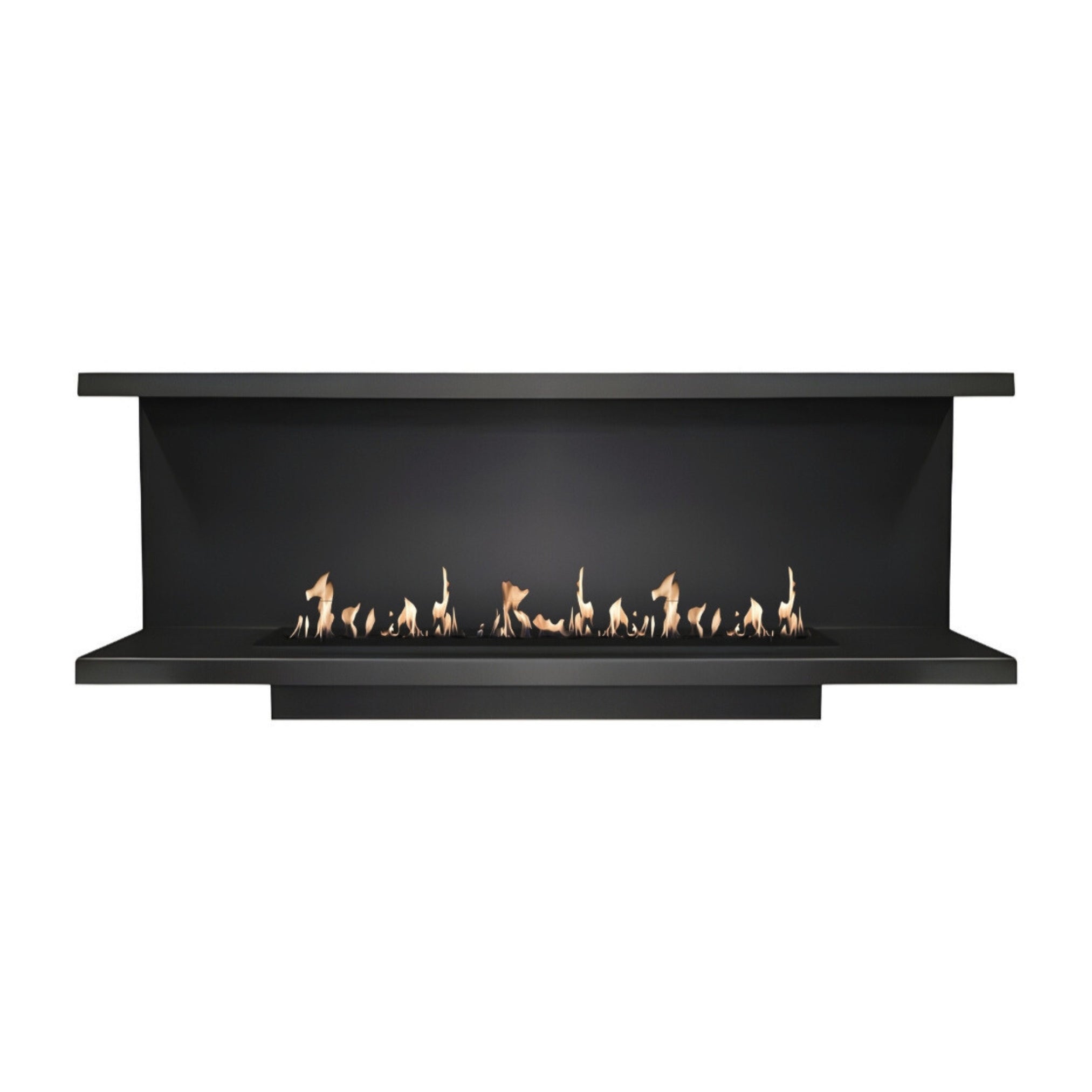 Made Three-sided built-in fireplace 200 cm