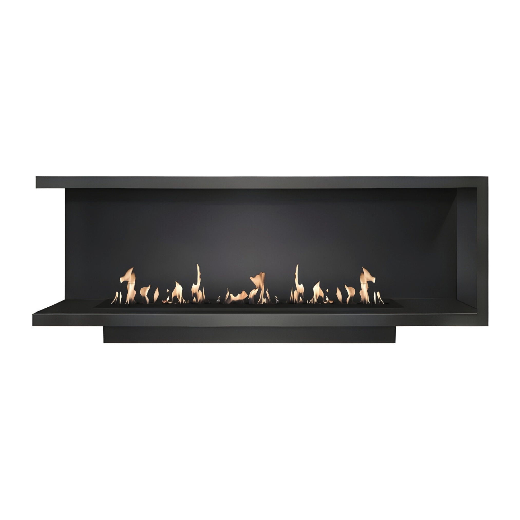 Base Left Built-in Corner Fireplace 200 cm