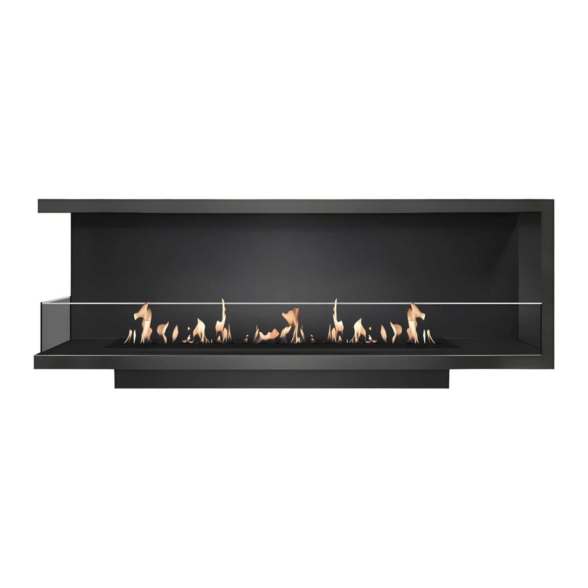 Base Left Built-in Corner Fireplace 200 cm