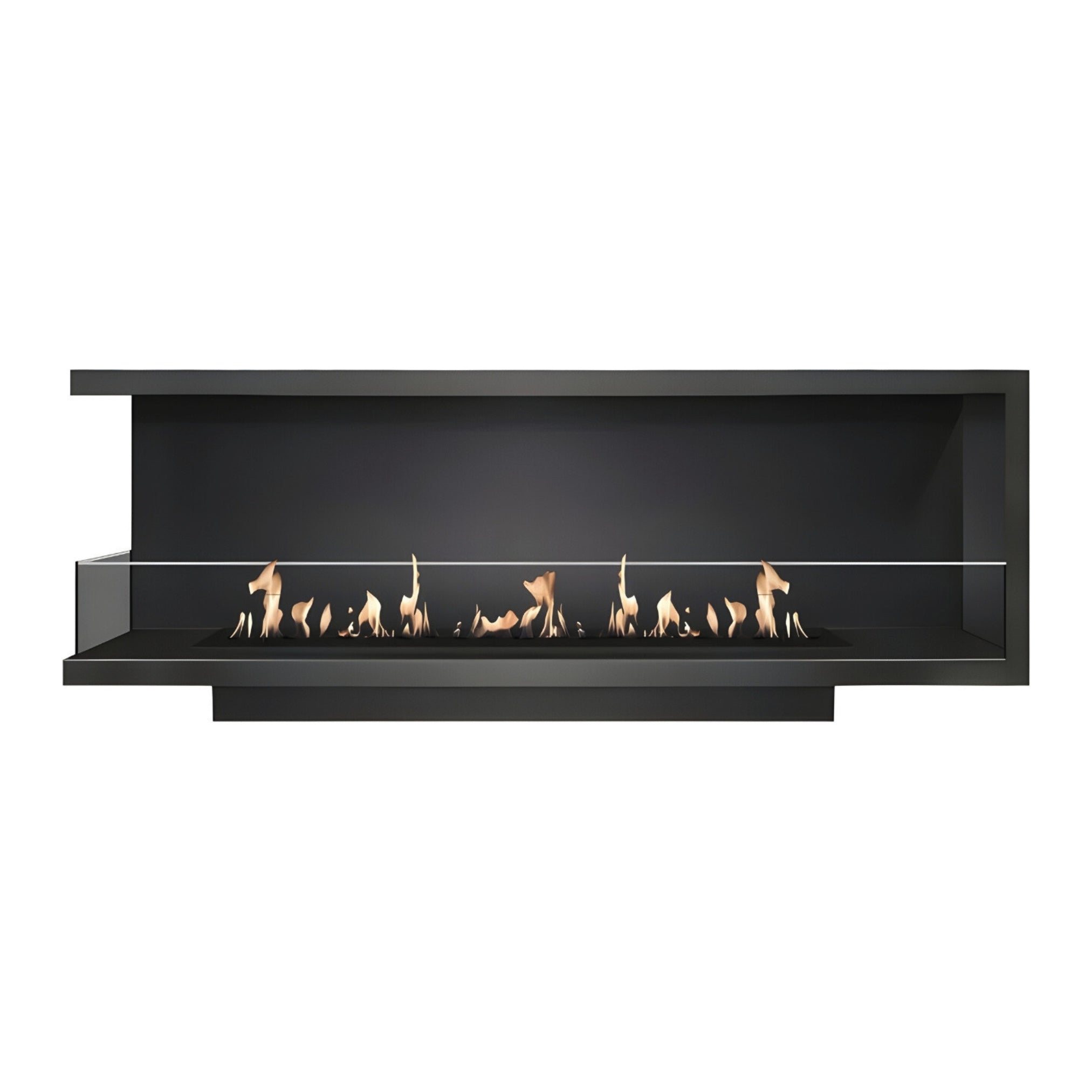 Base Left Built-in Corner Fireplace 200 cm