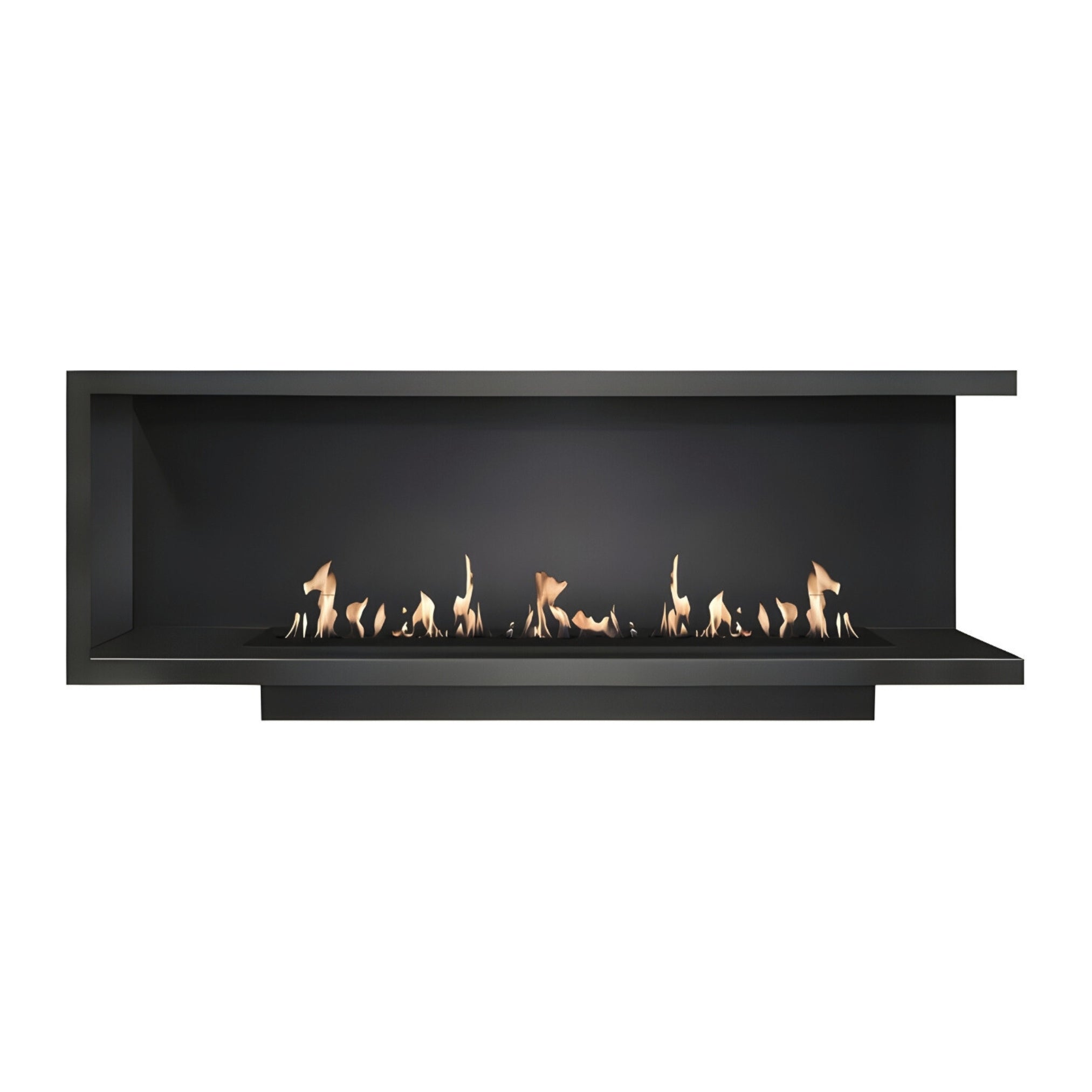 Base Right Built-in Corner Fireplace 200 cm