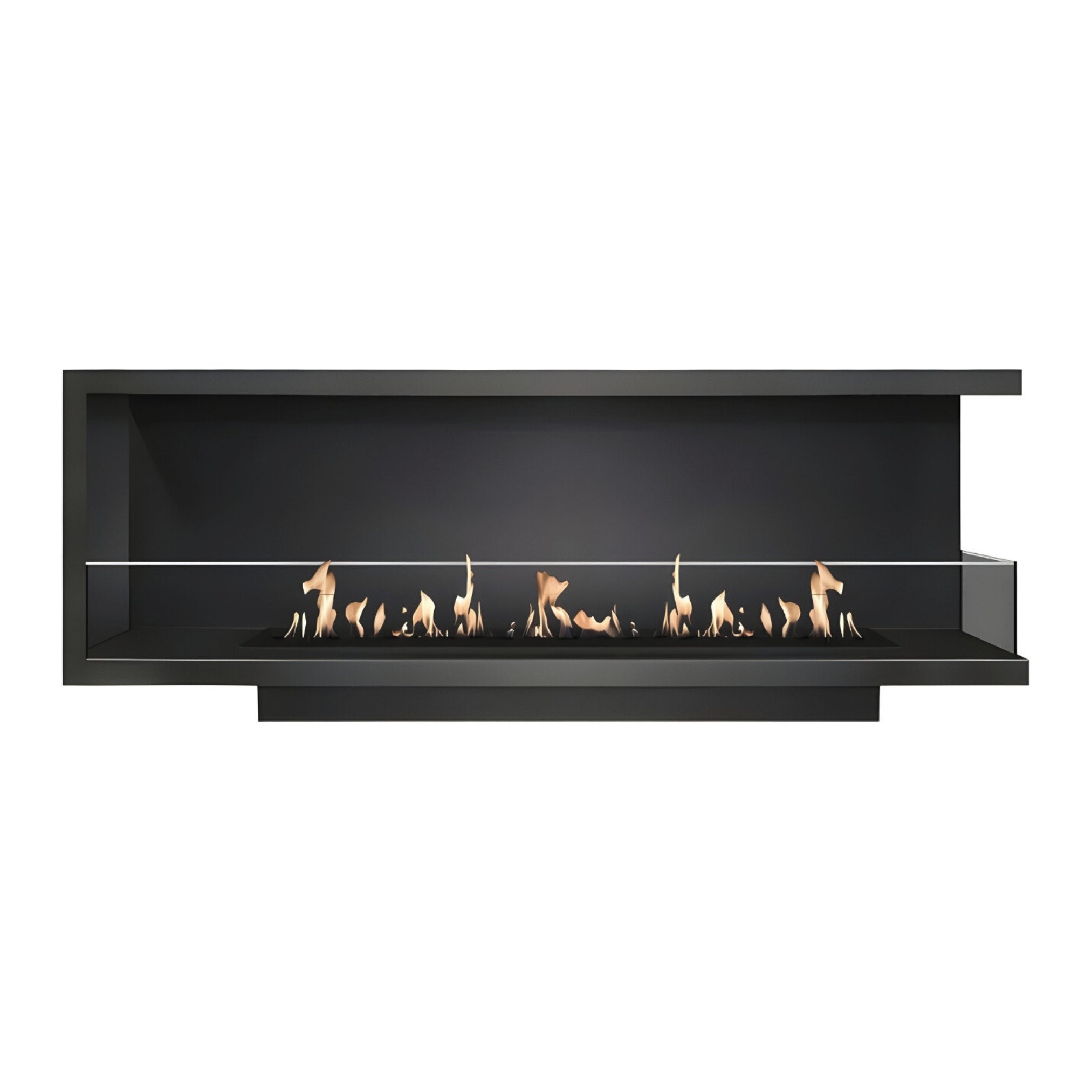 Base Right Built-in Corner Fireplace 200 cm