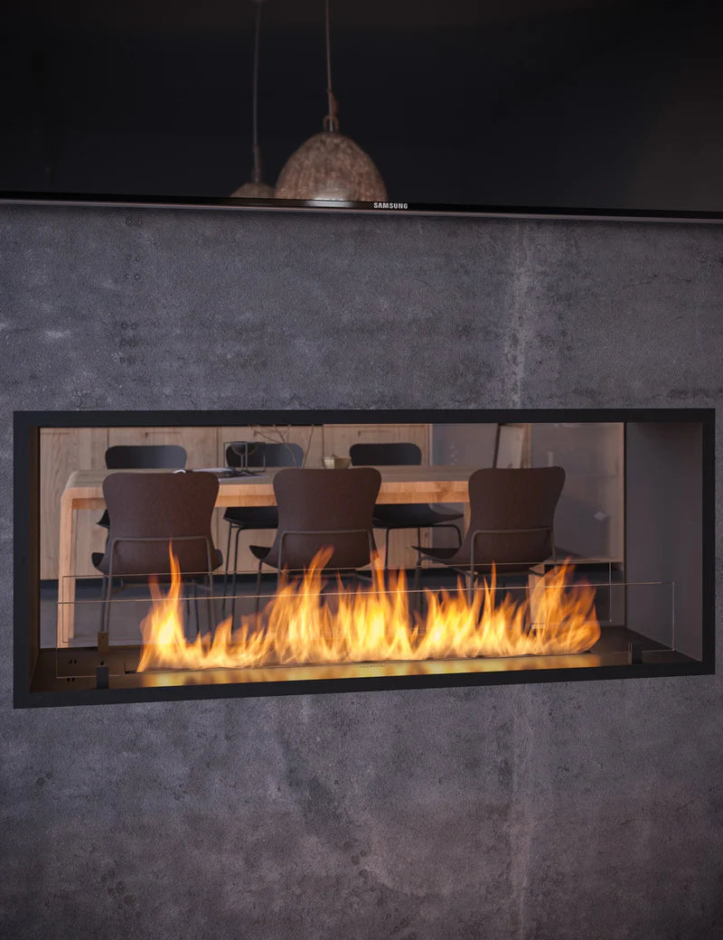 2SIDE SLIM See-Through Fireplace 120 cm