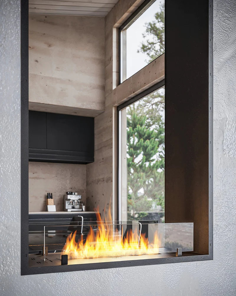 Vertical Slim See-through Fireplace H160 CM