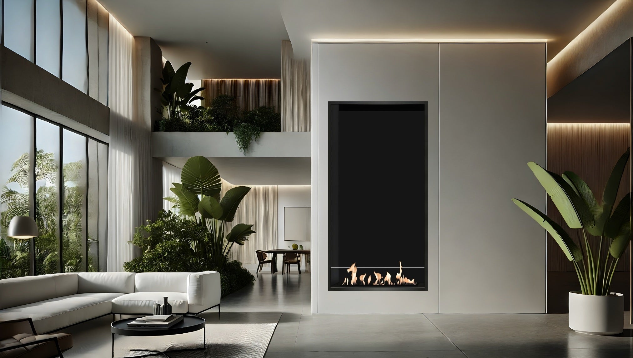 Selected Vertical Fireplace 60 x 160 cm