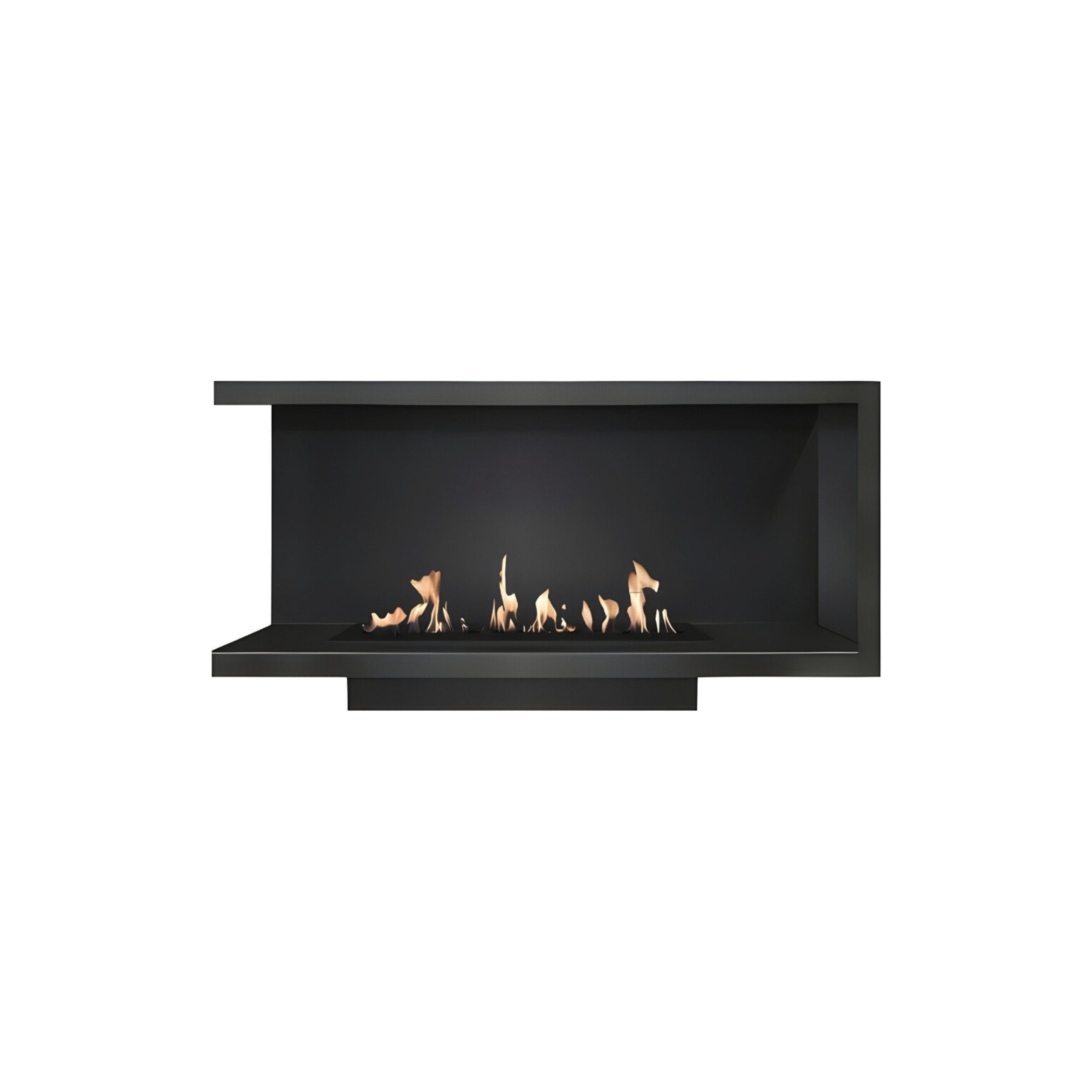 Base Left Built-in Corner Fireplace 50 cm