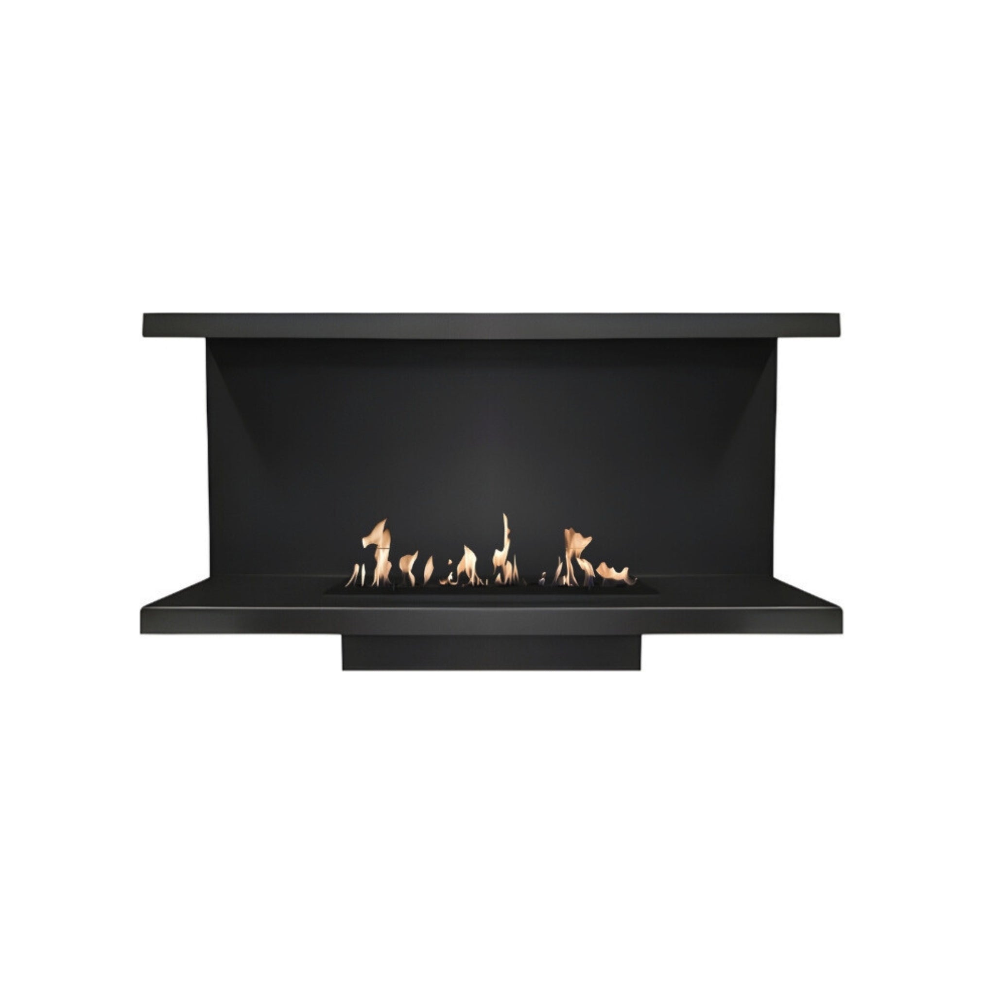 Made Three-sided built-in fireplace 50 cm