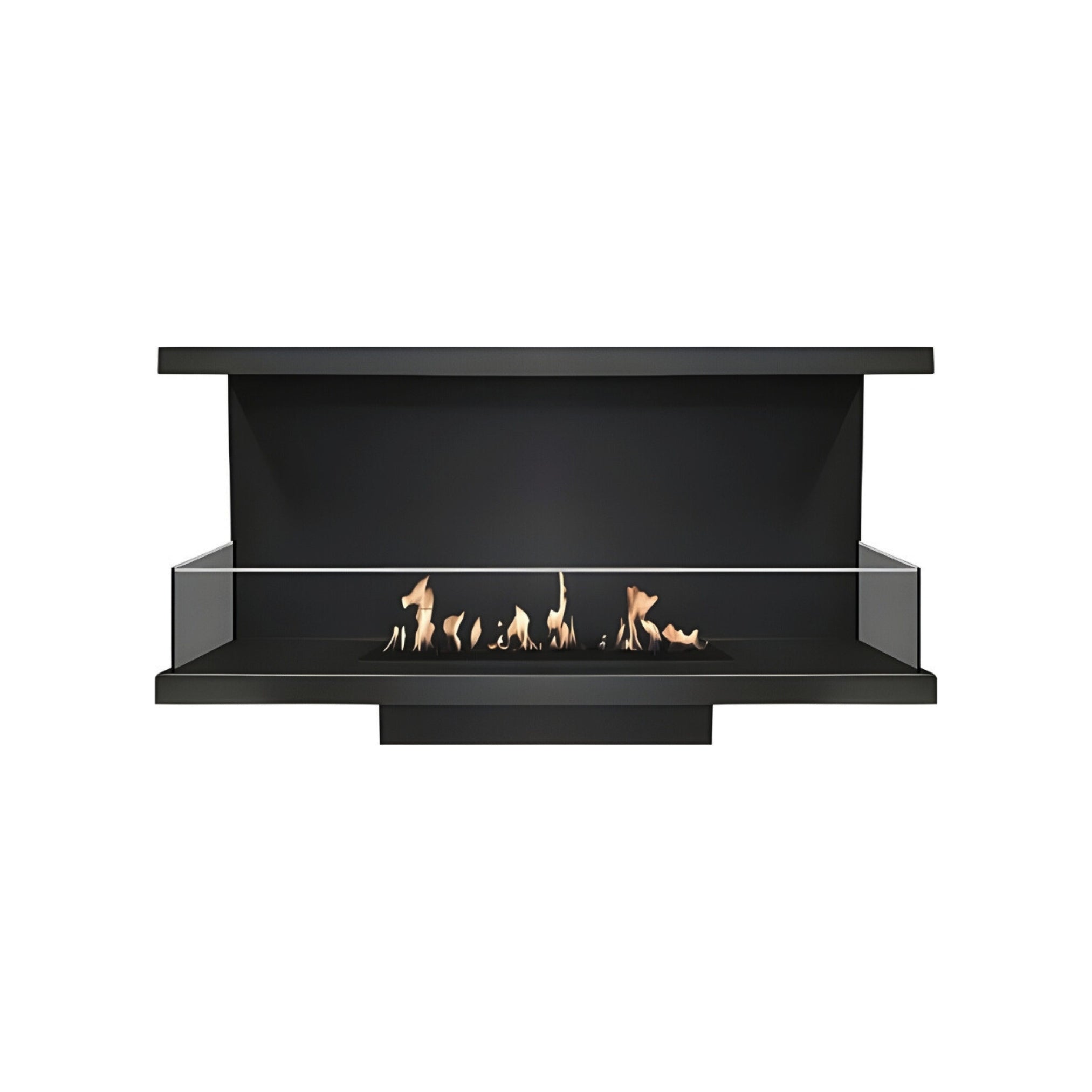 Made Three-sided built-in fireplace 50 cm