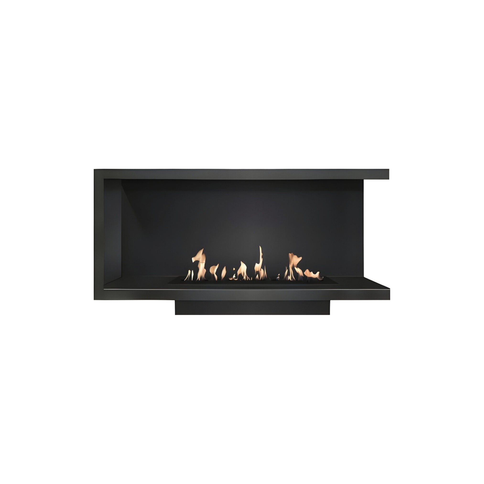 Base Right Built-in Corner Fireplace 50 cm