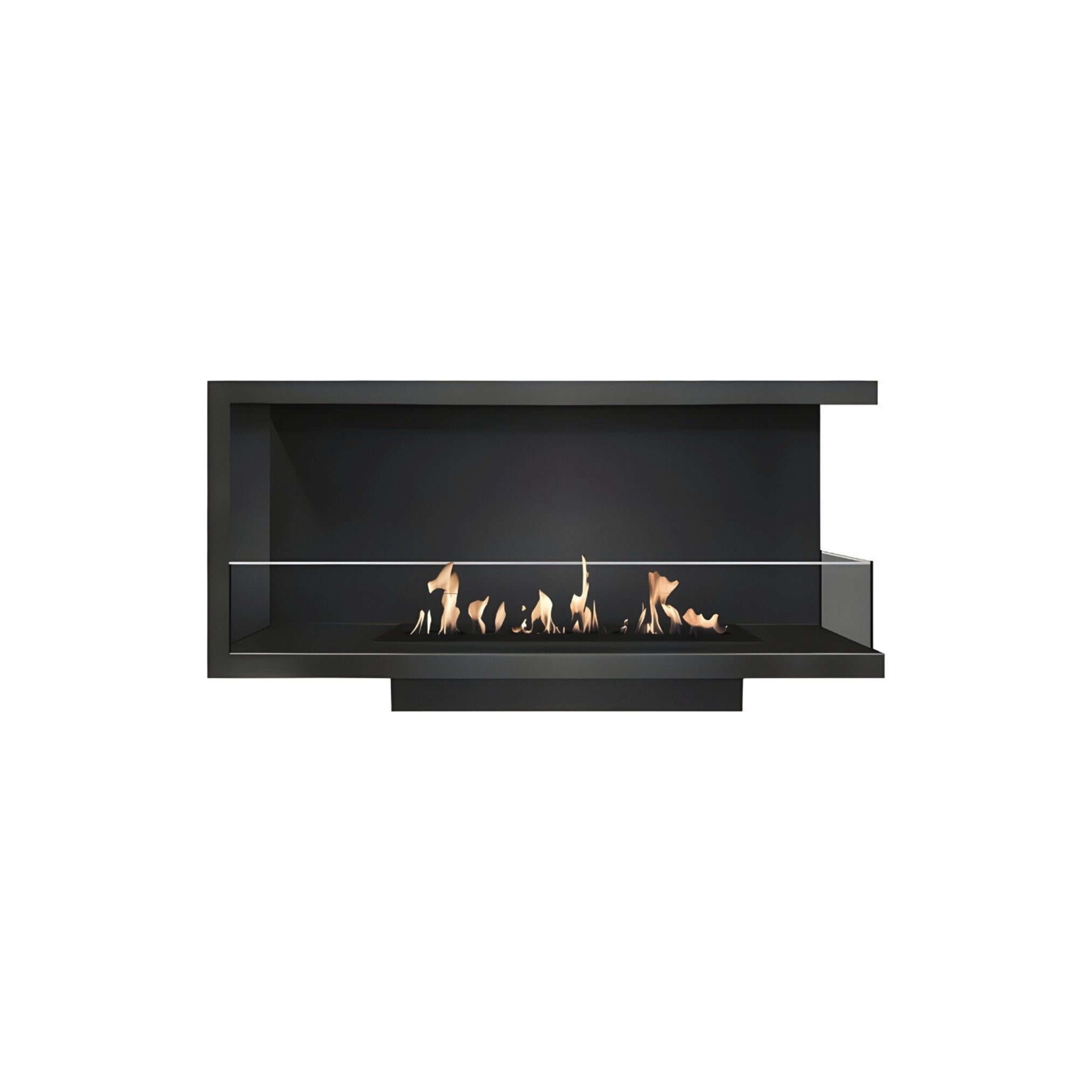 Base Right Built-in Corner Fireplace 50 cm