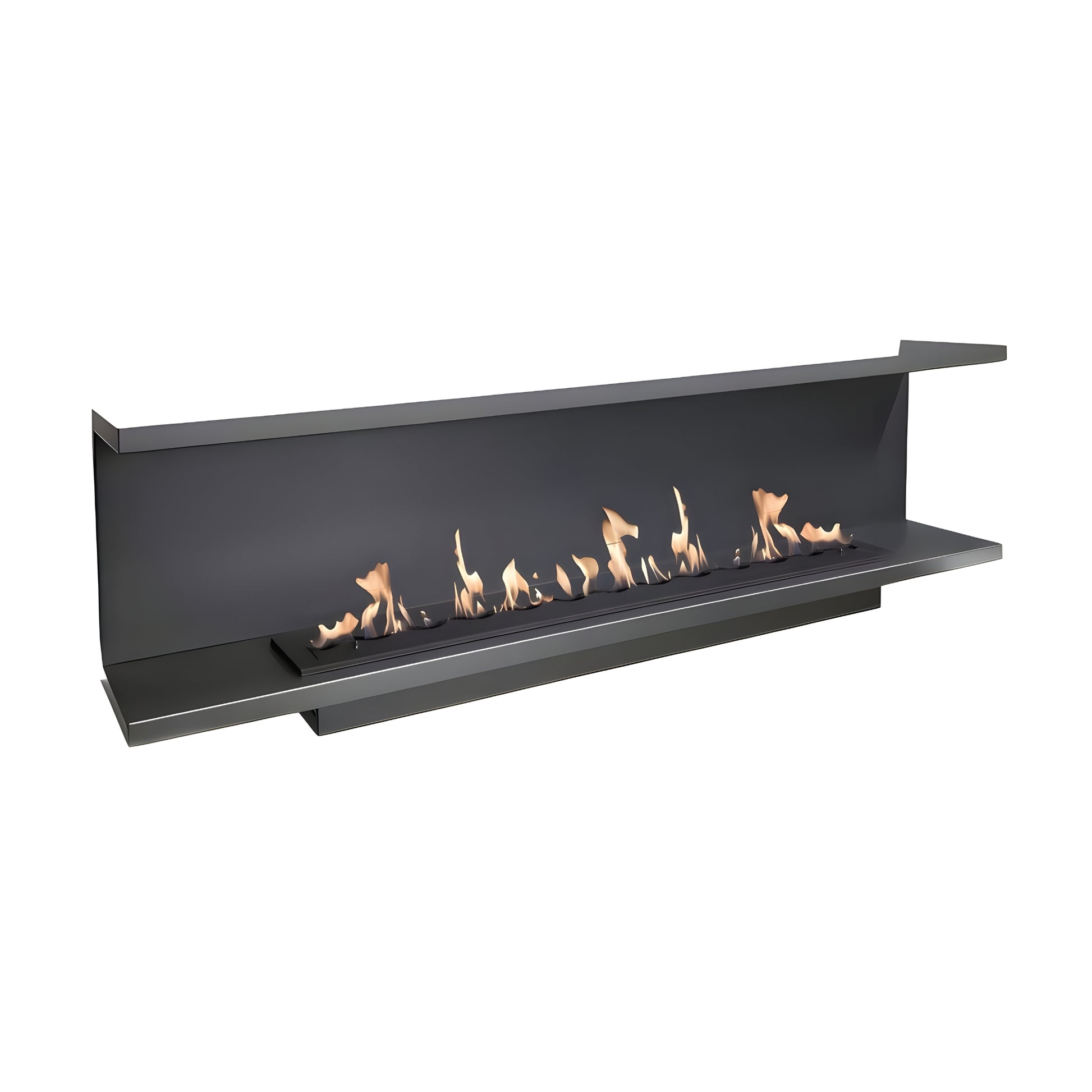 Made Three-sided built-in fireplace 110 cm