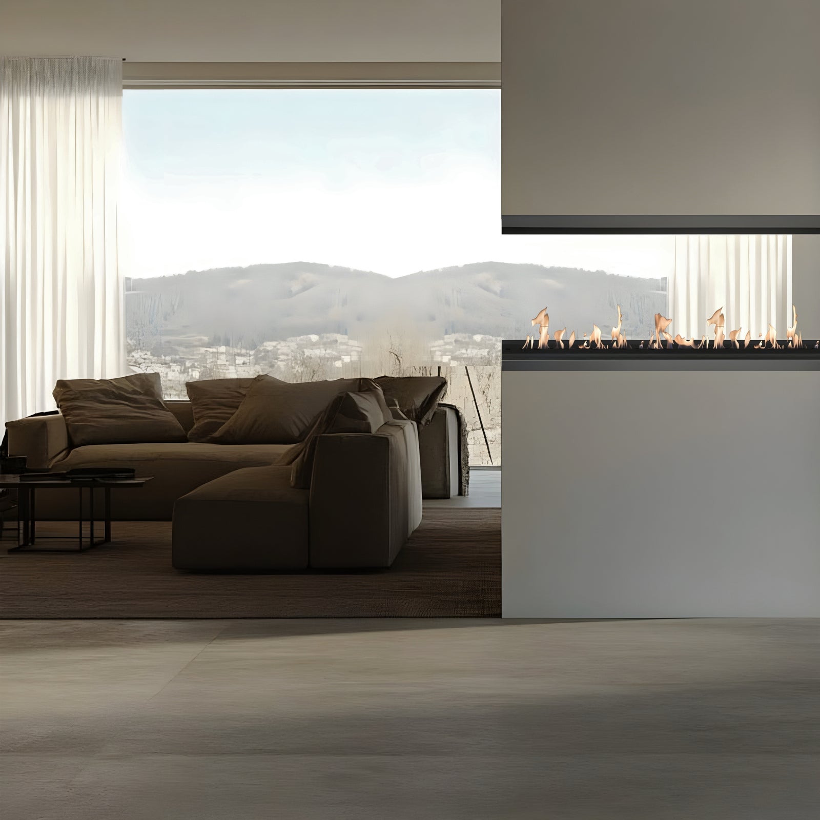 Saint U Shape Three-sided Built-in Fireplace 180 cm