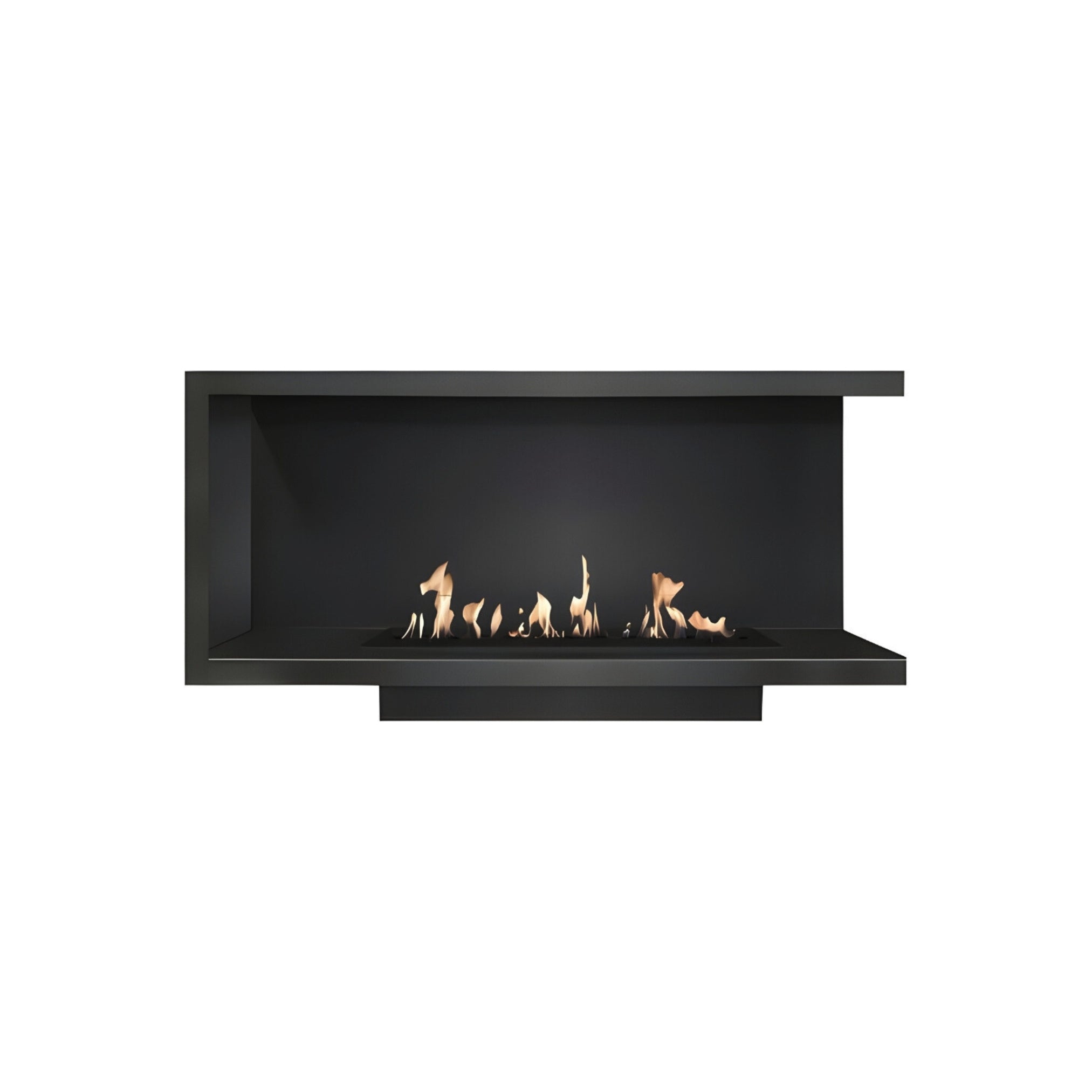 Base Right Built-in Corner Fireplace 60 cm