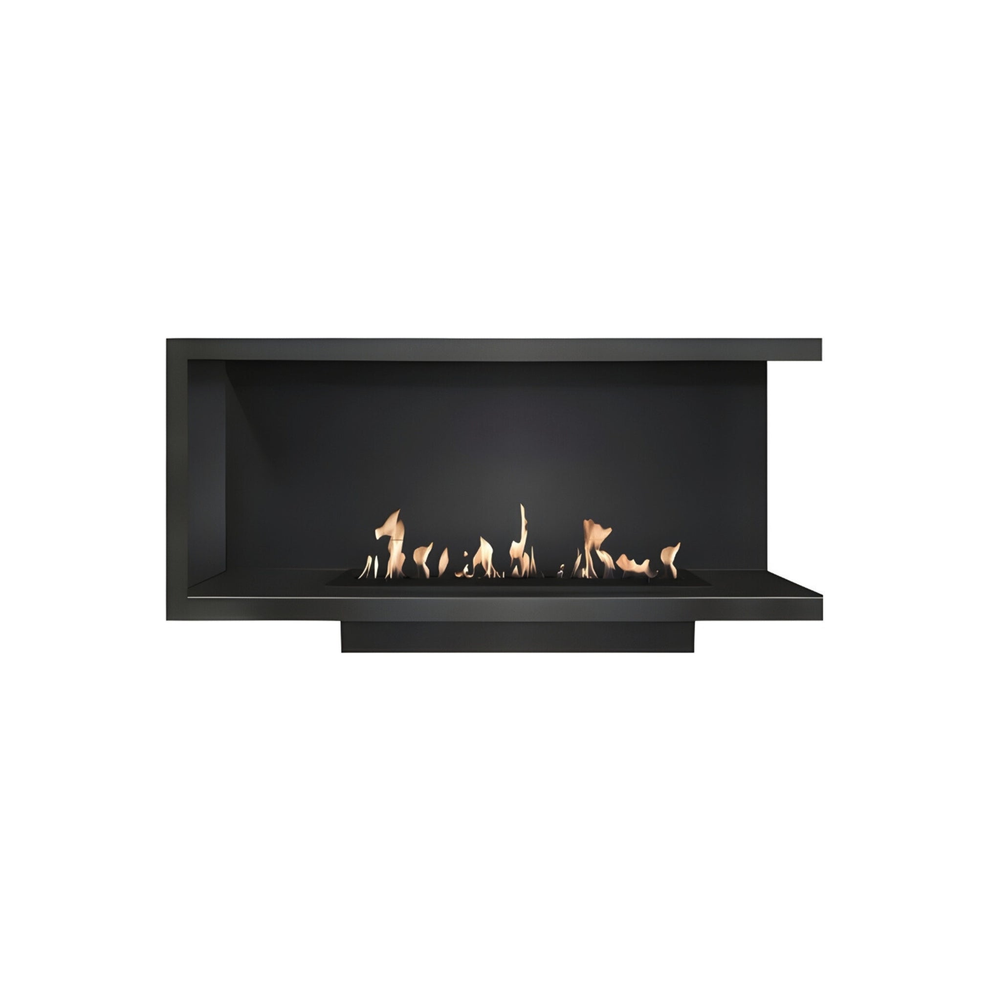 Base Right Built-in Corner Fireplace 70 cm