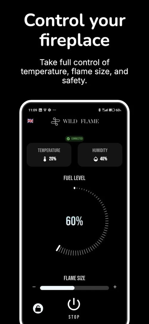 Smart Fire A4 Automatic Burner 120 cm