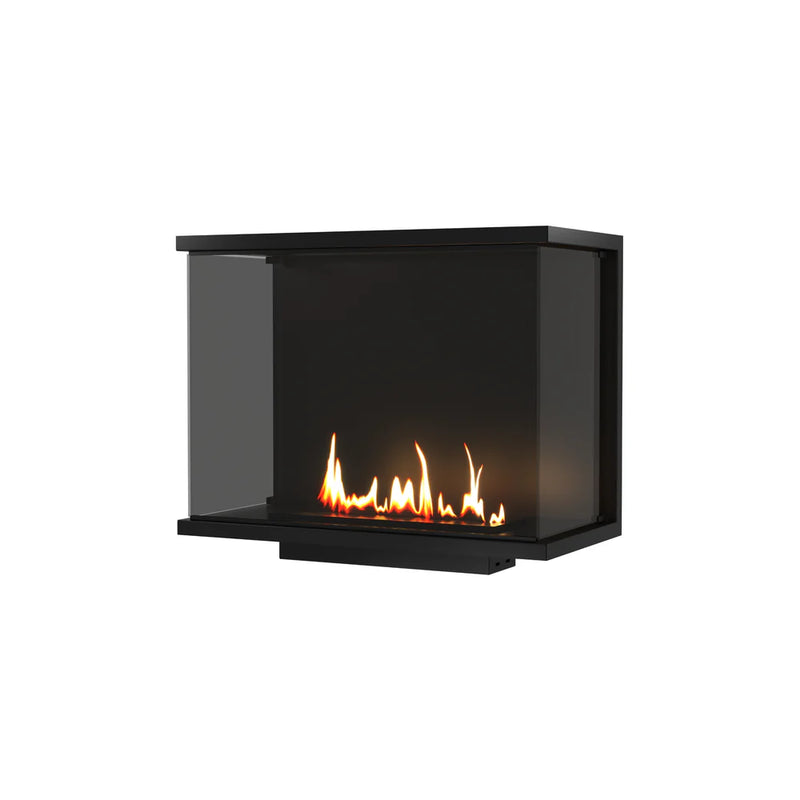 Made Three-sided Built-in Fireplace Full Glass 80 cm