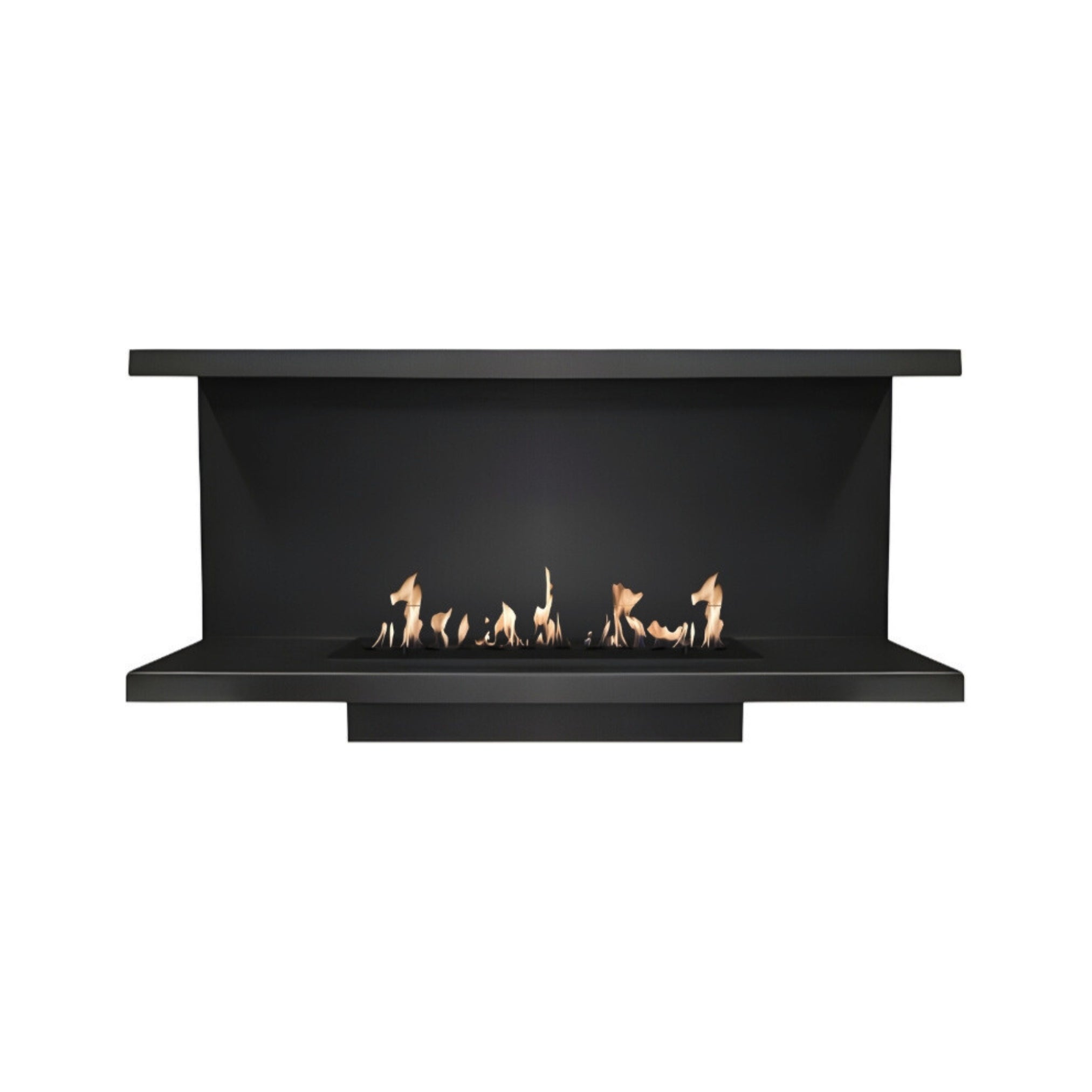 Made Three-sided built-in fireplace 80 cm