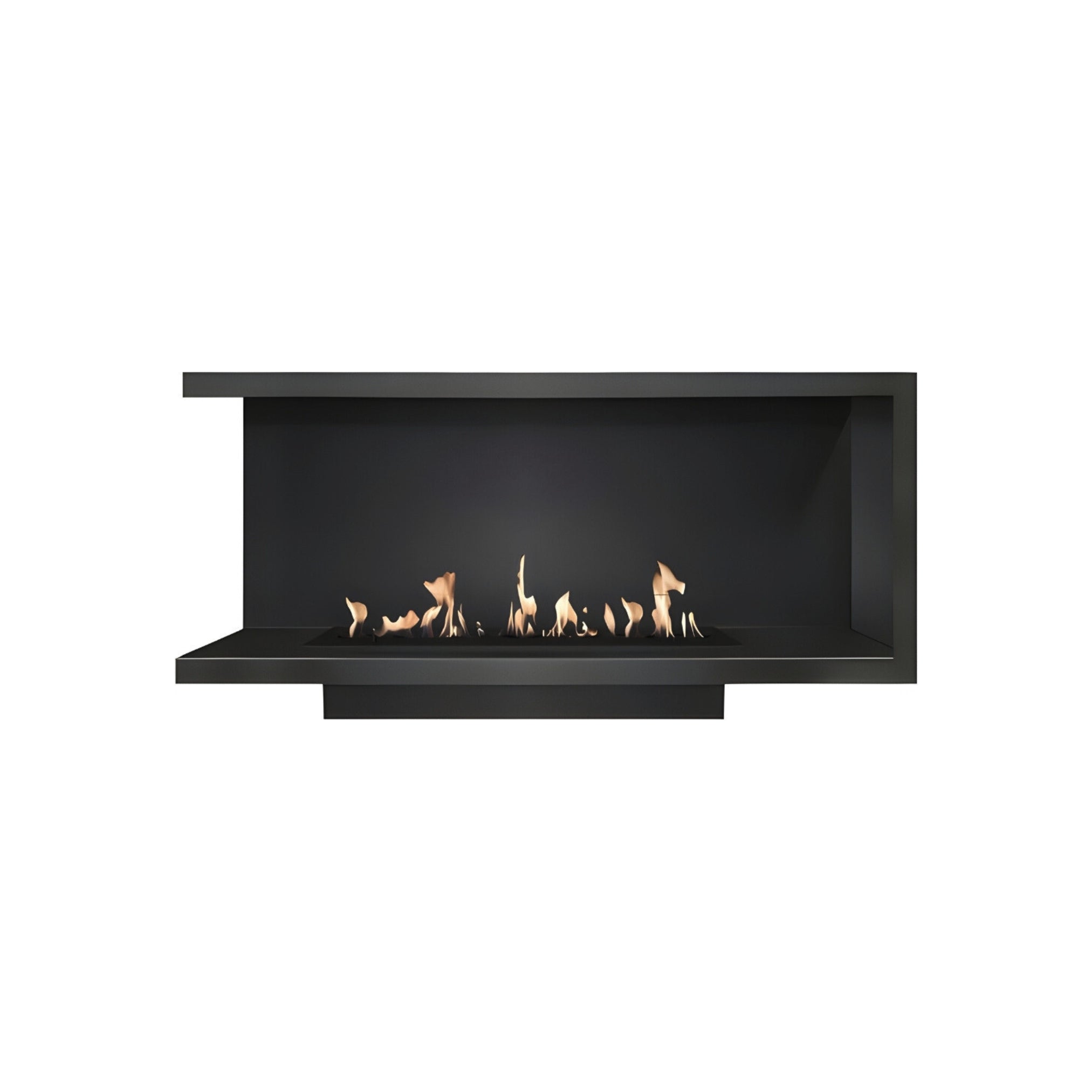 Base Left Built-in Corner Fireplace 80 cm