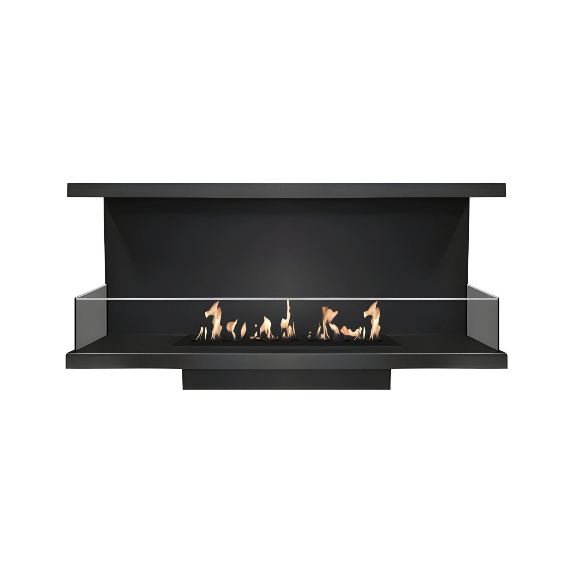 Made Three-sided built-in fireplace 80 cm