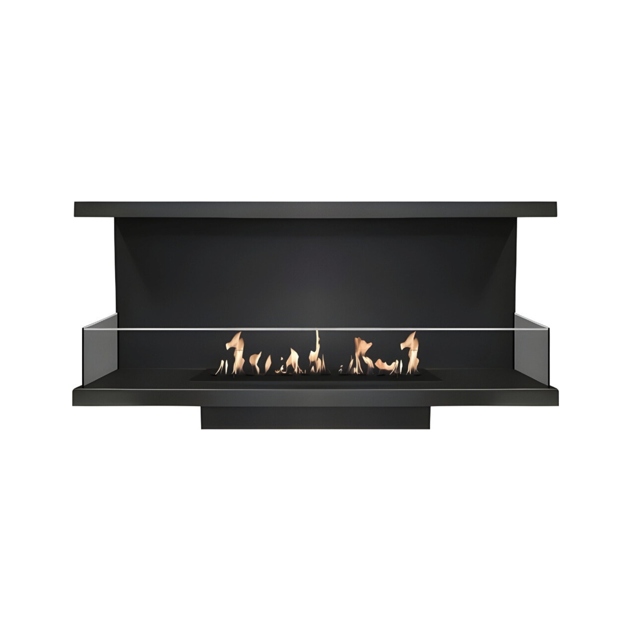 Made Three-sided built-in fireplace 80 cm