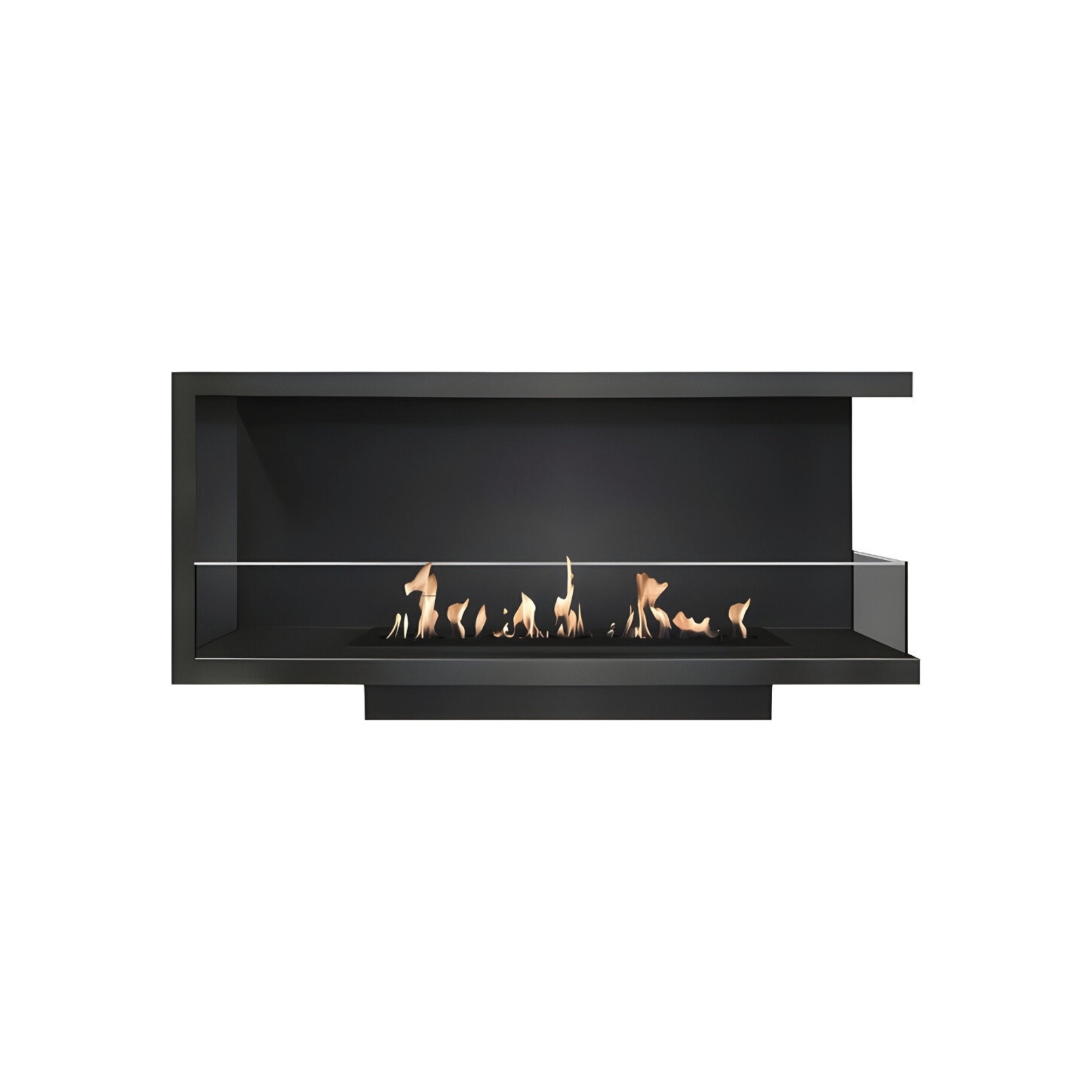 Base Right Built-in Corner Fireplace 80 cm