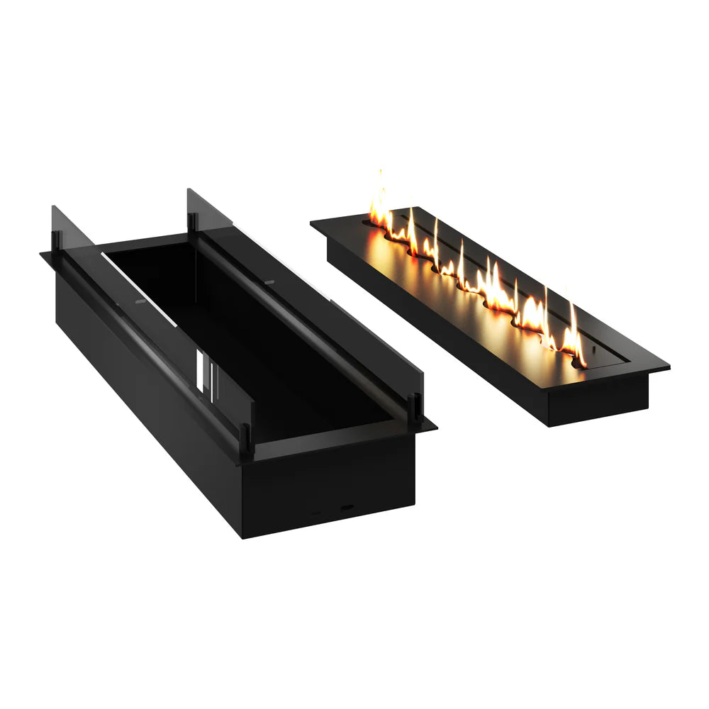 Solo Insert Fireplace With Glass 100 cm