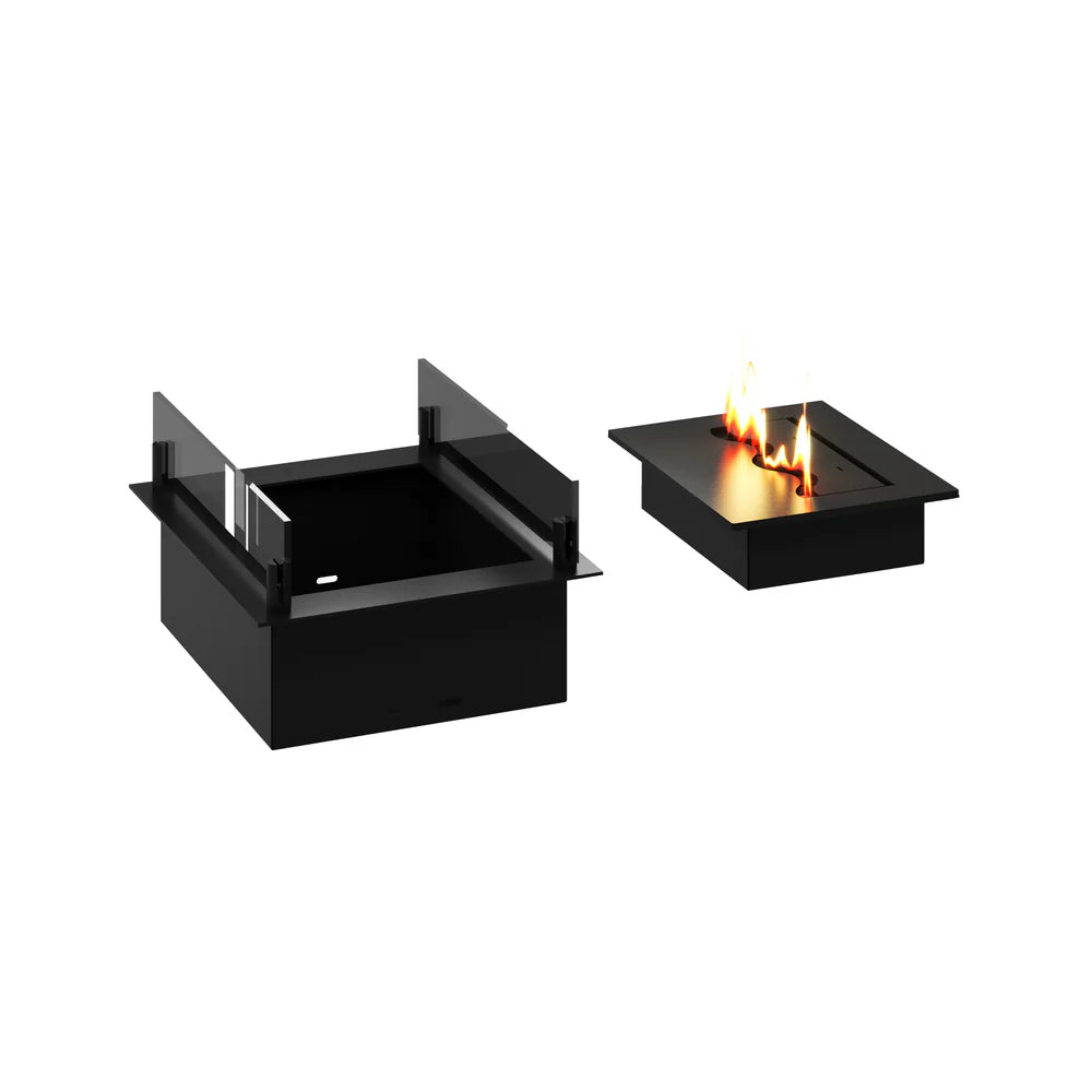 Image of Solo Insert Fireplace With Glass 40 cm