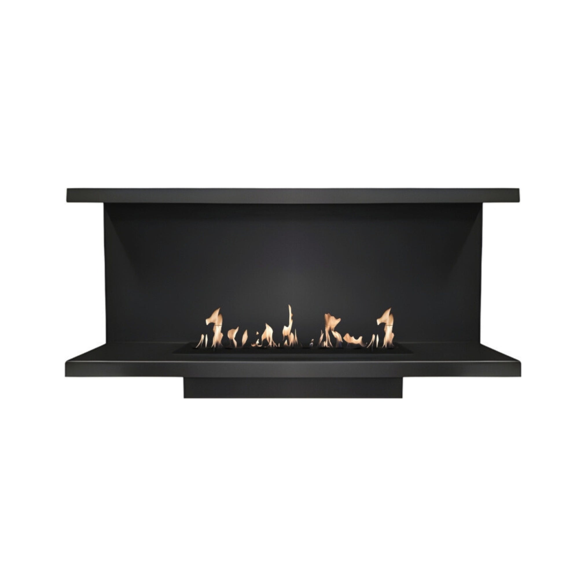 Made Three-sided built-in fireplace 90 cm