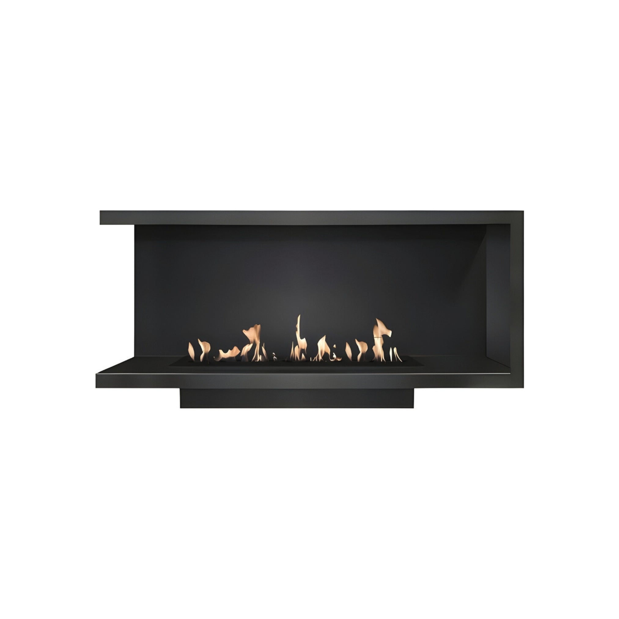 Base Left Built-in Corner Fireplace 90 cm