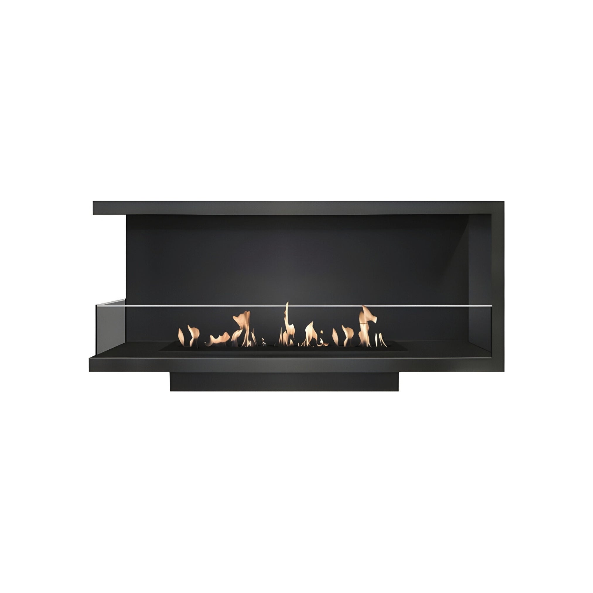 Base Left Built-in Corner Fireplace 90 cm