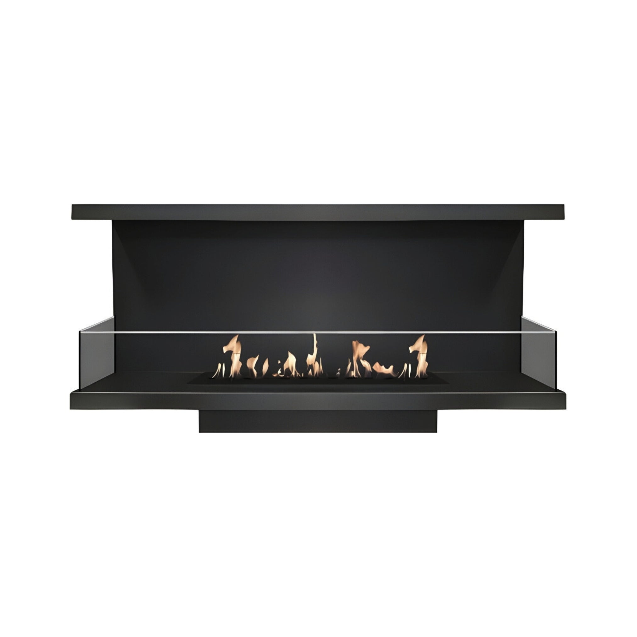 Made Three-sided built-in fireplace 90 cm