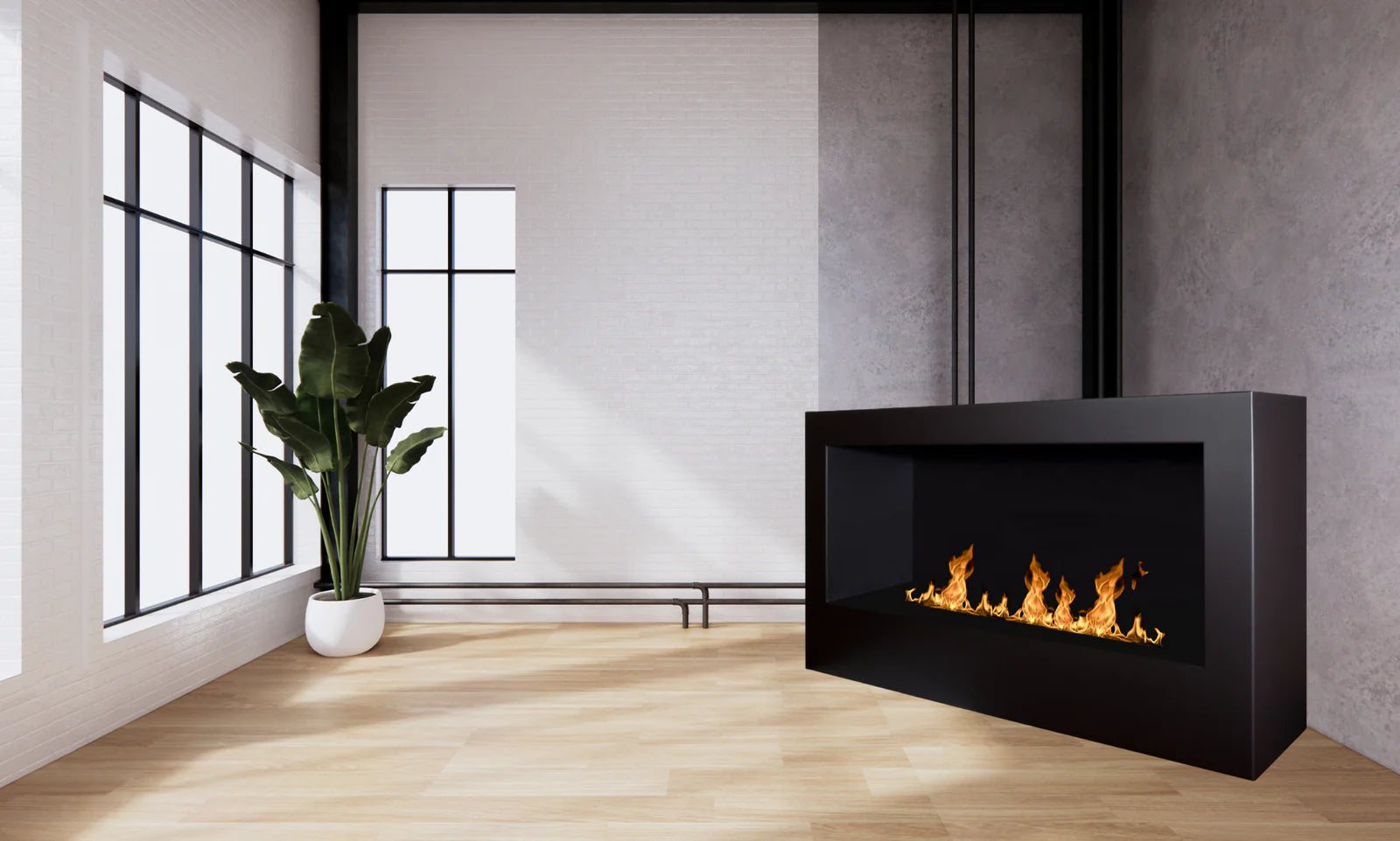 Gate Bio Ethanol Freestanding Fireplace 120 cm