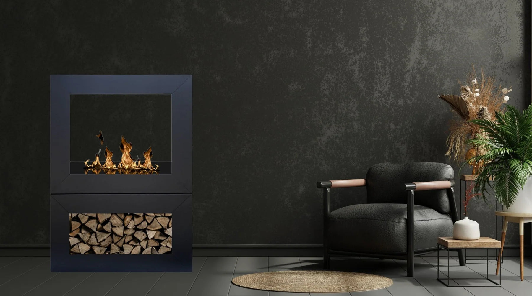 Home Roomdivider See-through fireplace H100 cm