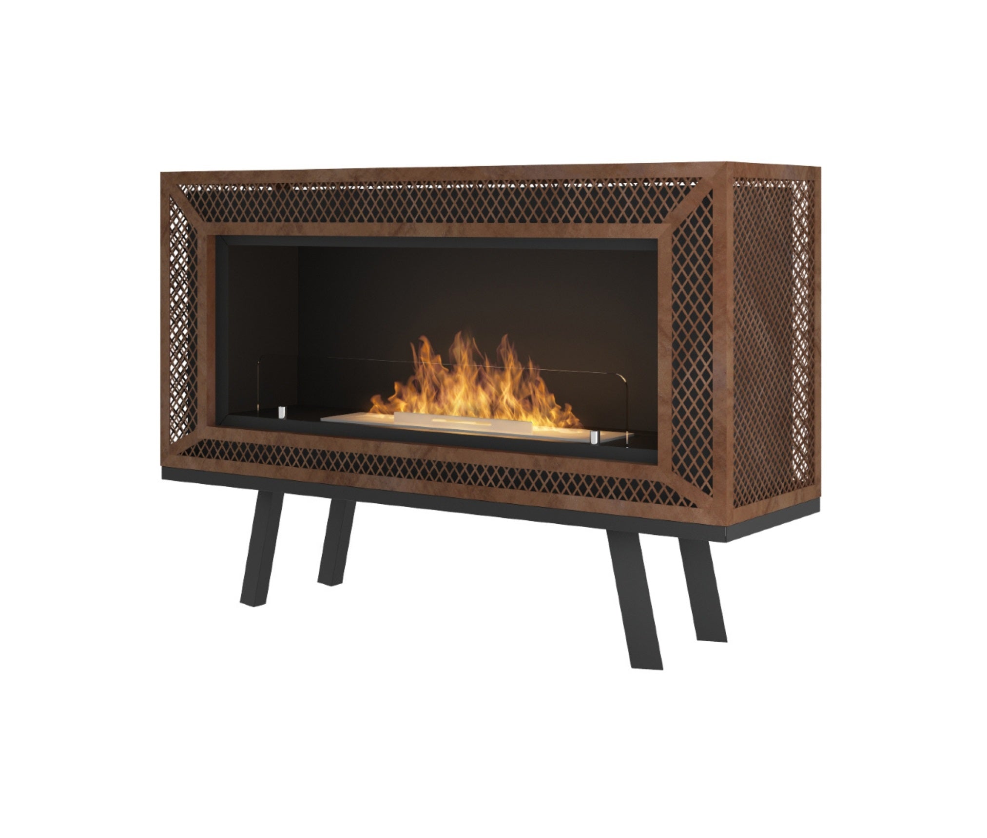 Industrial Freestanding Fireplace